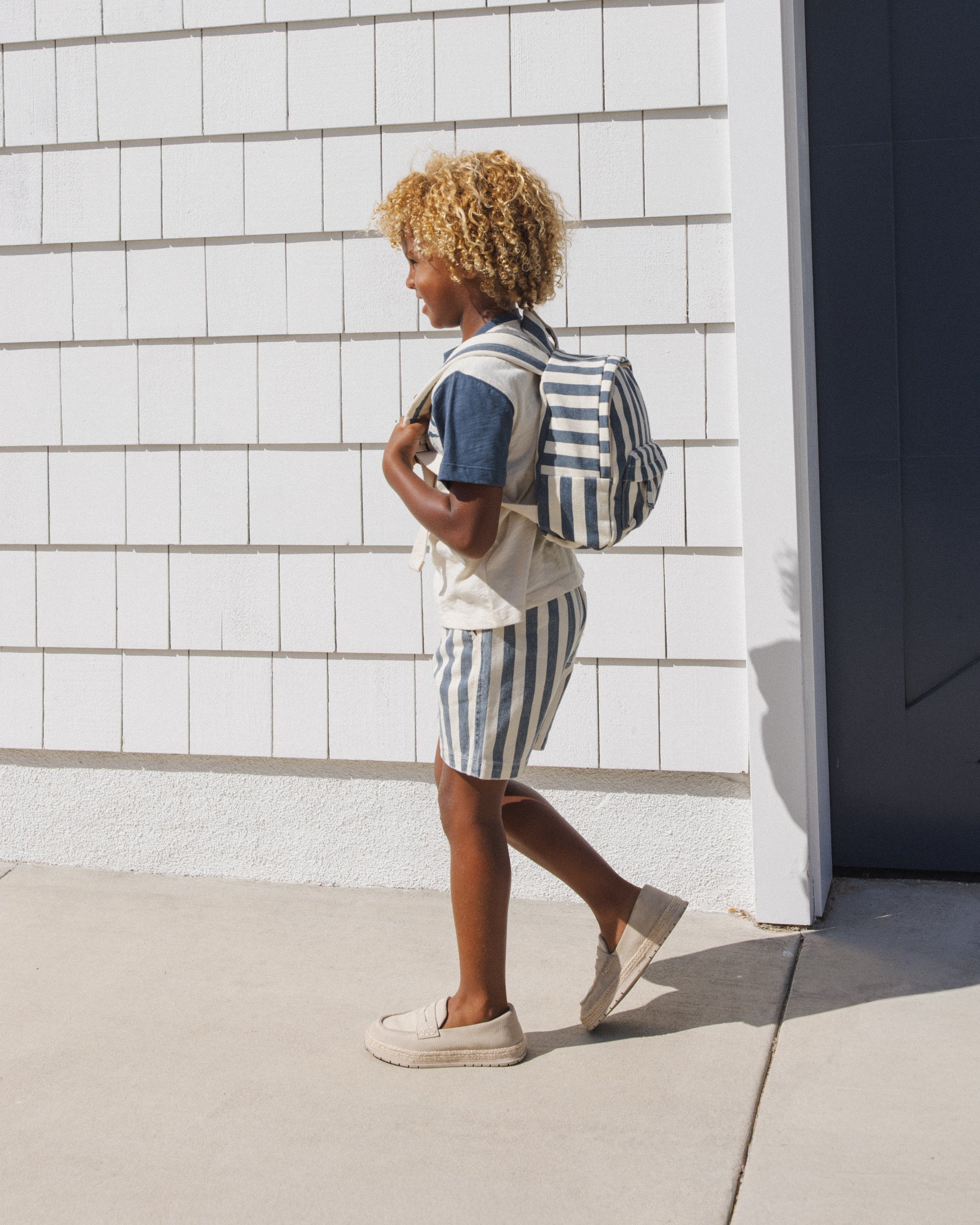 Rylee + Cru Mini Backpack - Navy Stripe