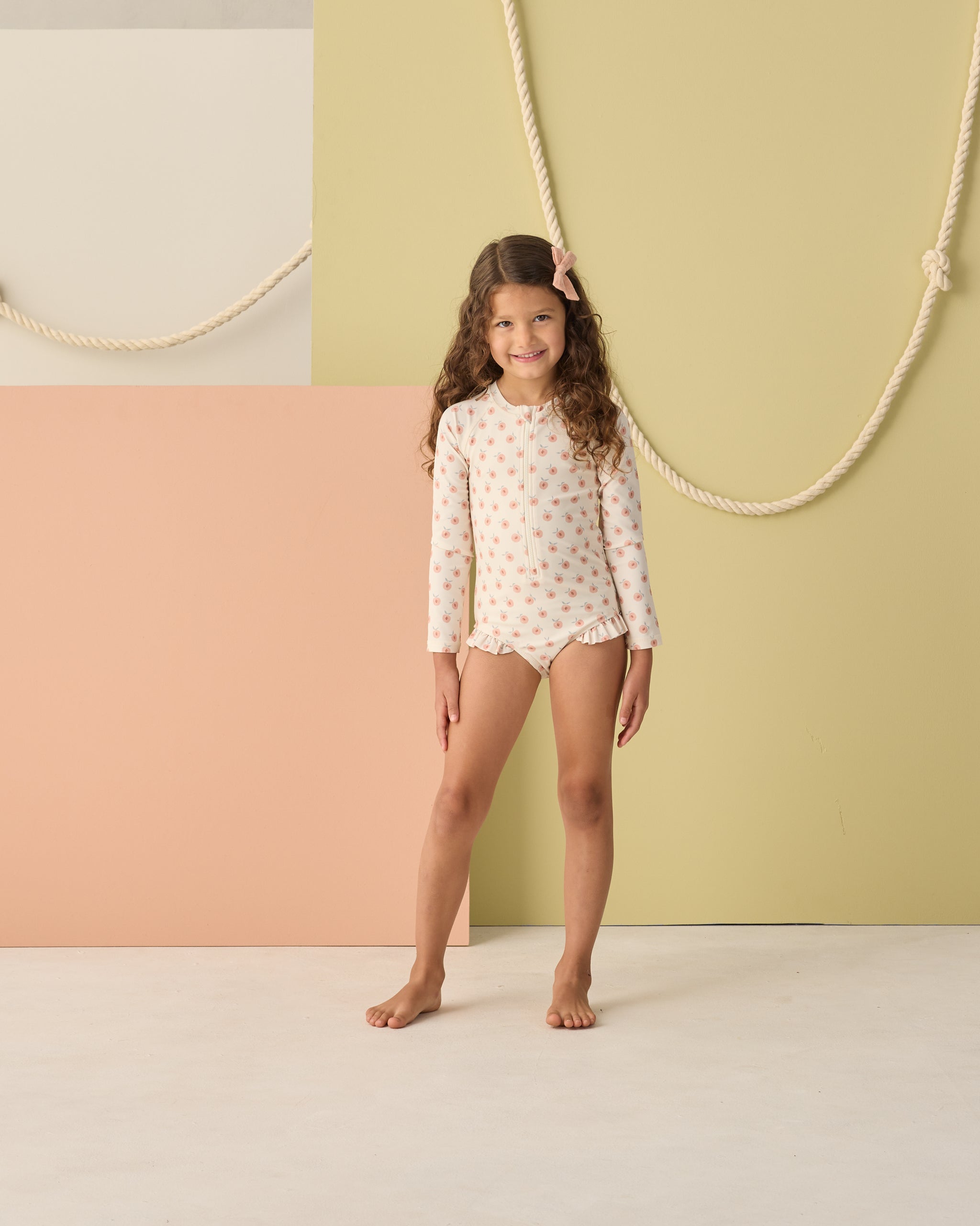 Rylee + Cru Rashguard One Piece - Peaches