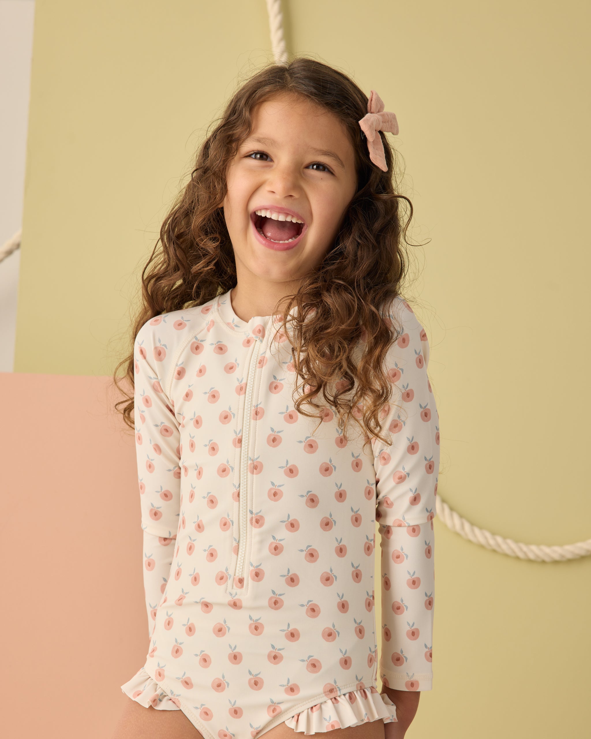 Rylee + Cru Rashguard One Piece - Peaches