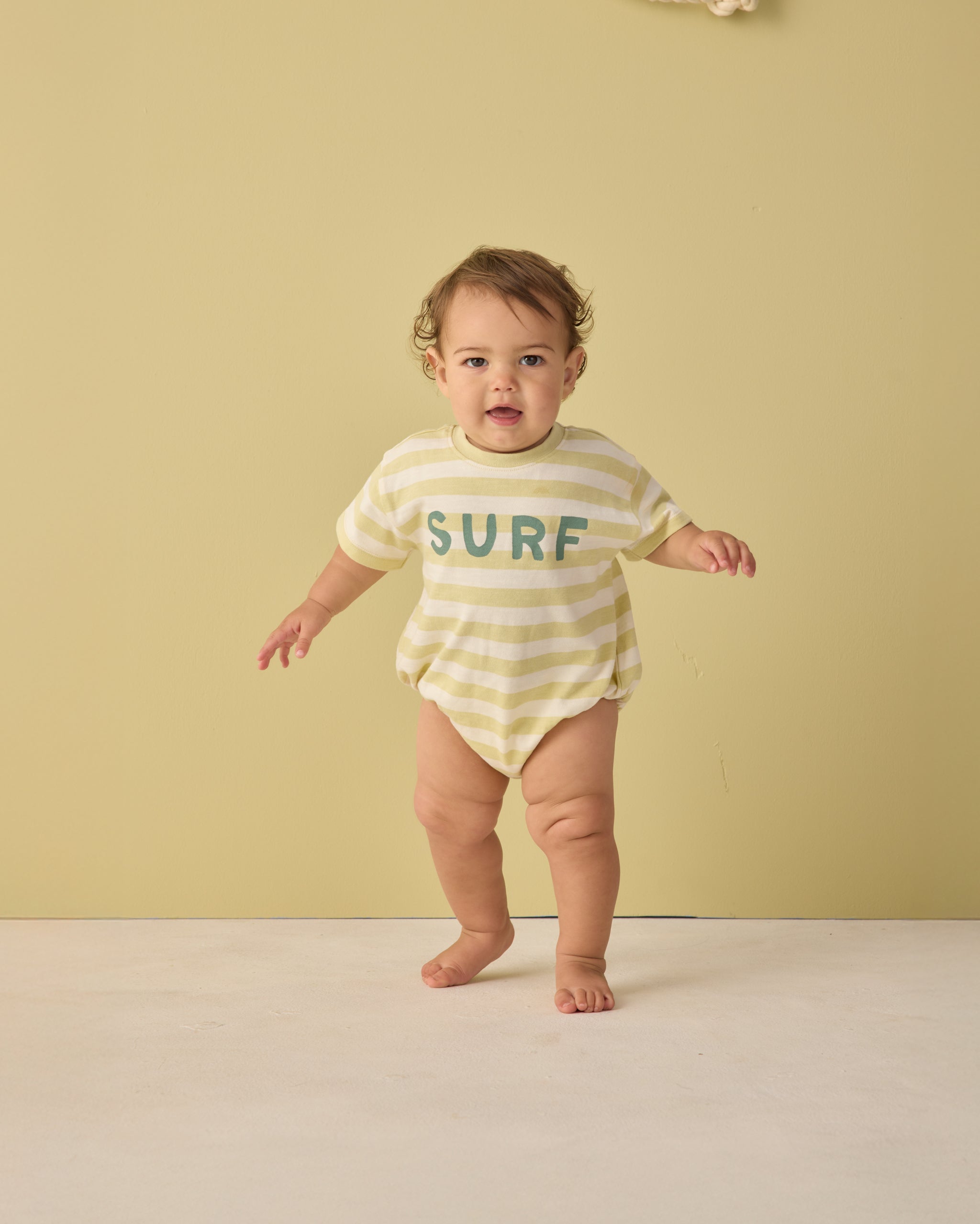 Rylee + Cru Relaxed Bubble Romper - Surf
