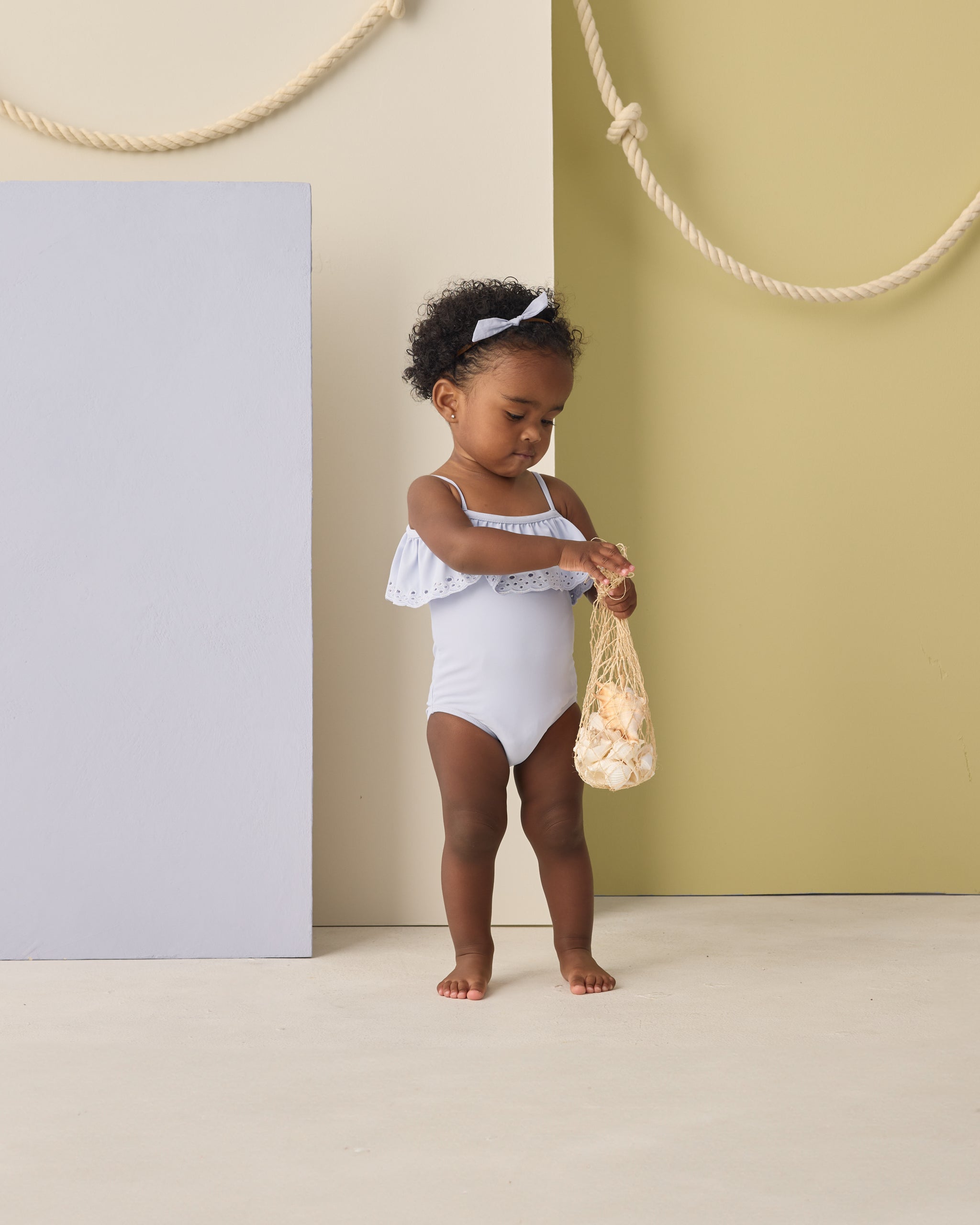 Rylee + Cru Little Knot Headband - Periwinkle