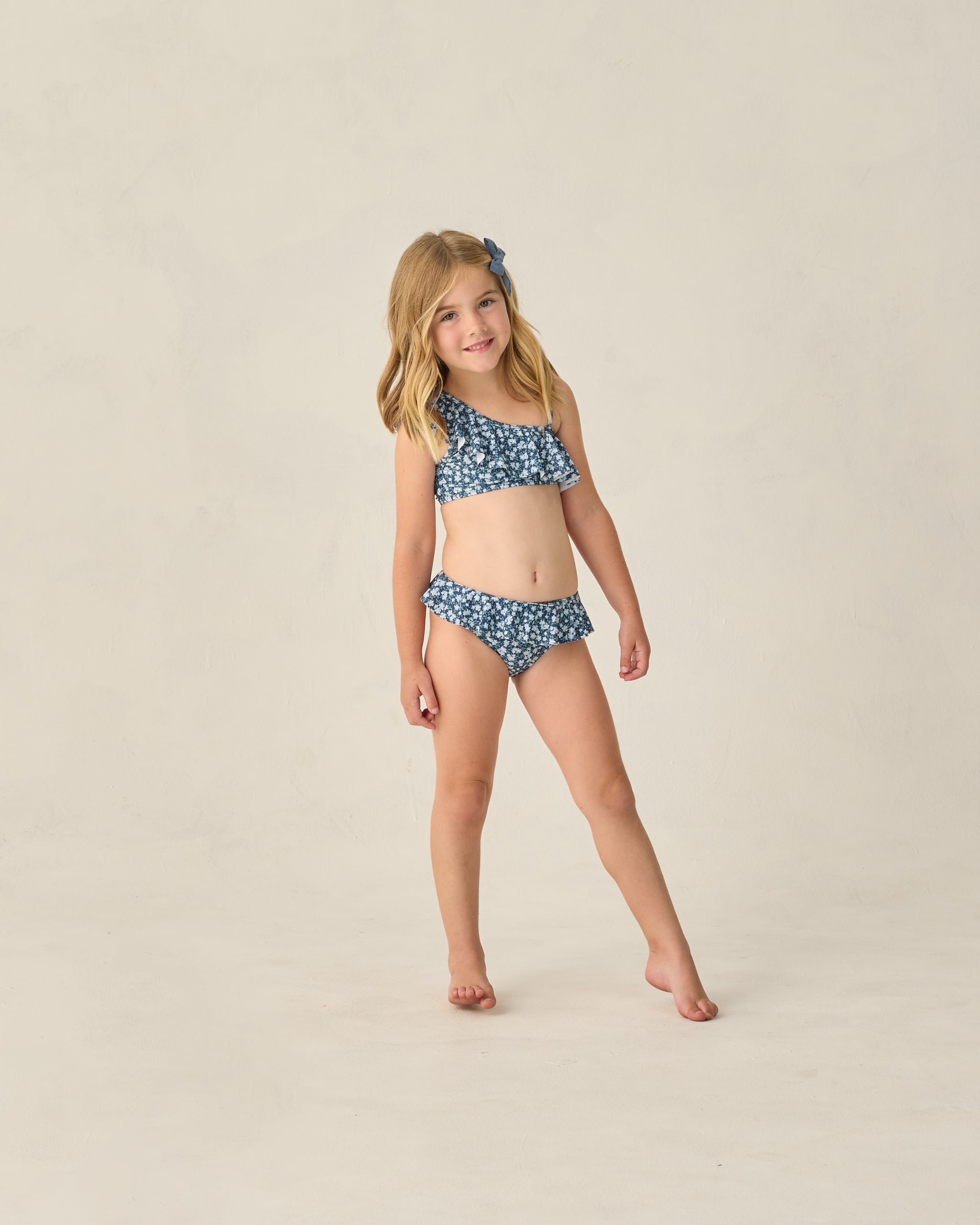 Rylee + Cru Skirted Bikini - Navy Floral