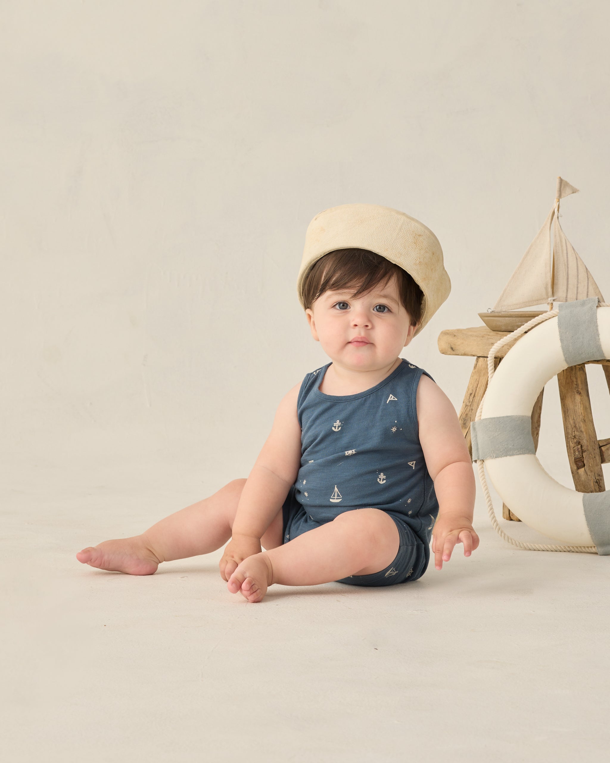Rylee + Cru Sleeveless One Piece - Maritime
