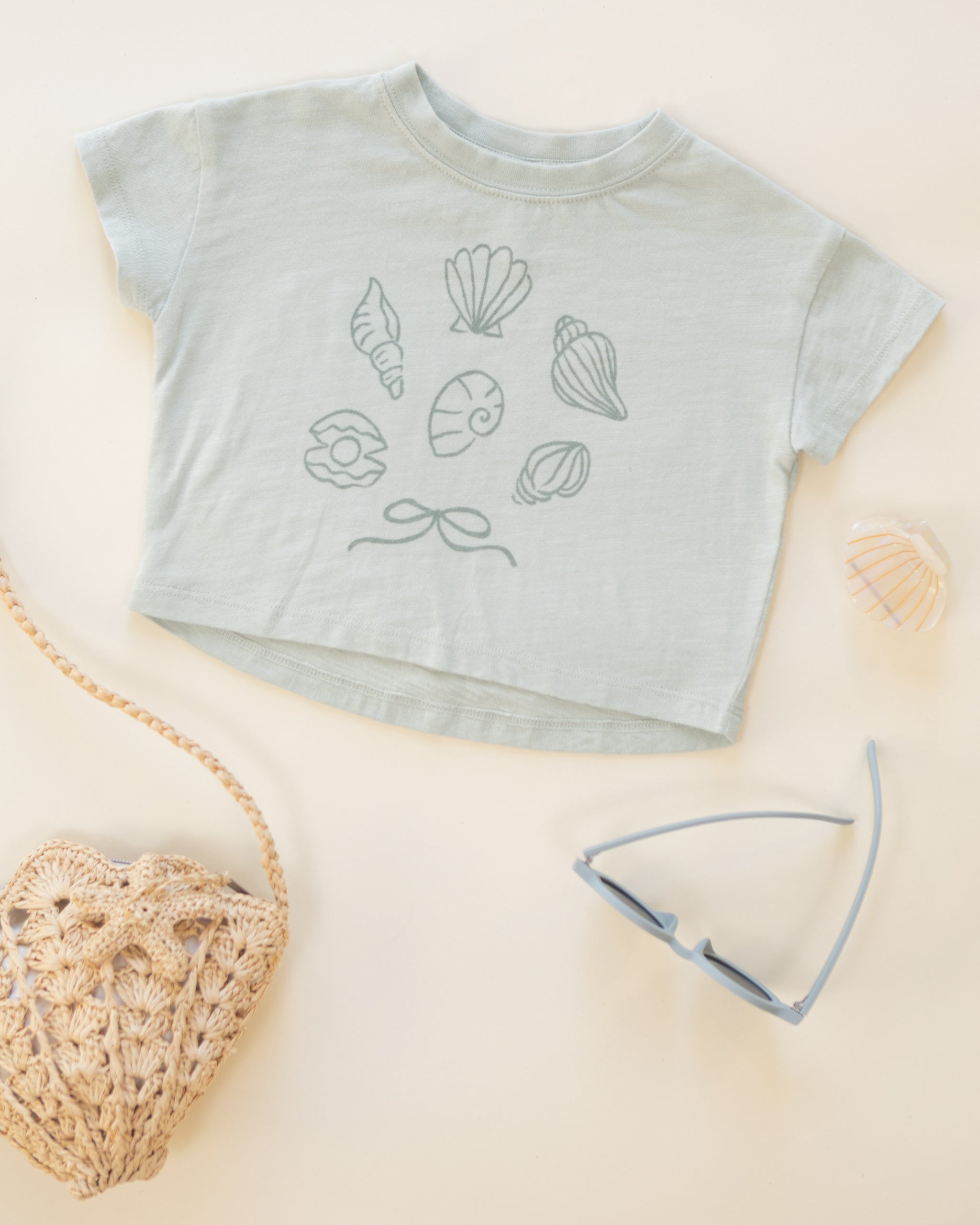 Rylee + Cru Boxy Tee - Seashells