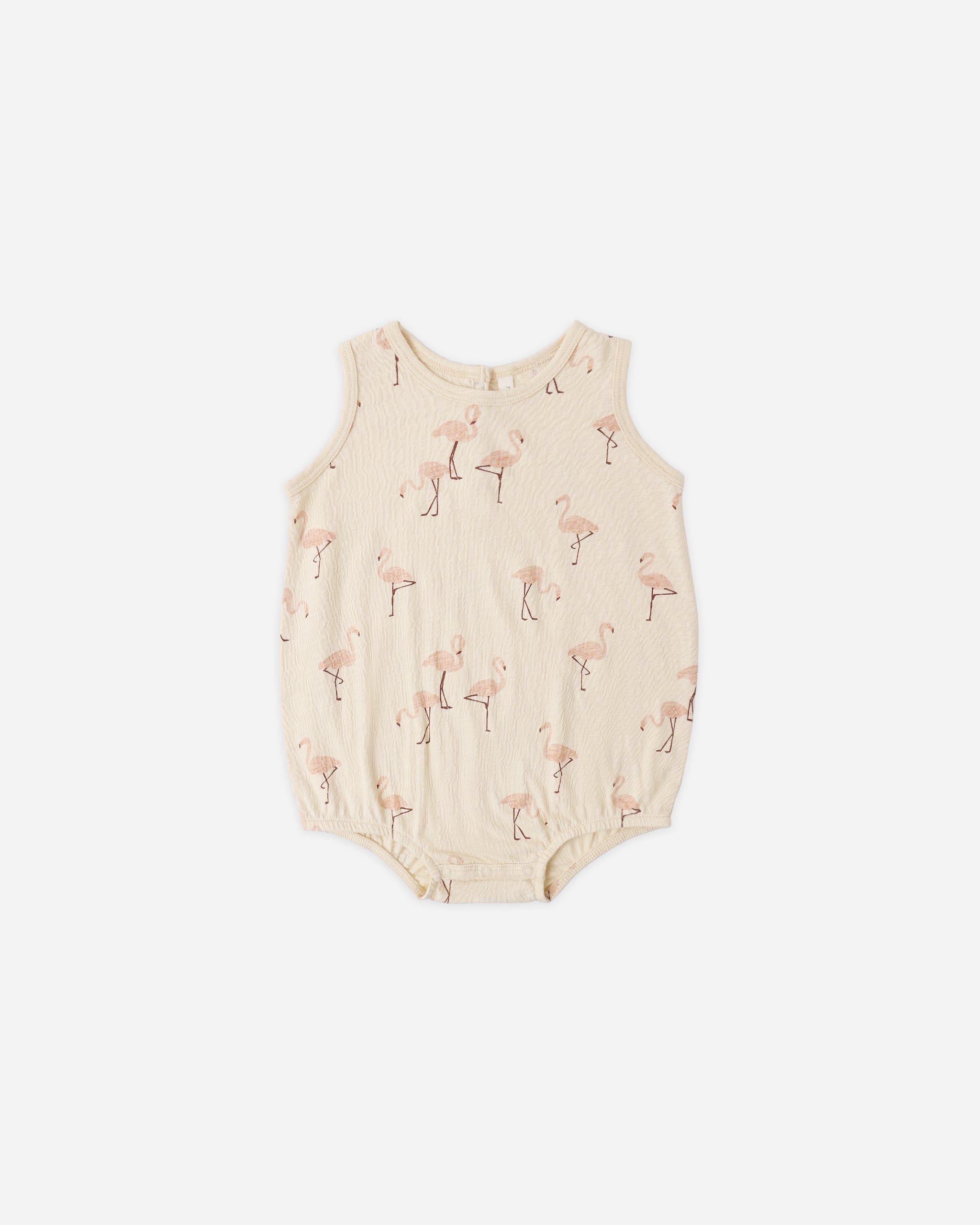 Rylee + Cru Bubble Onesie - Flamingo