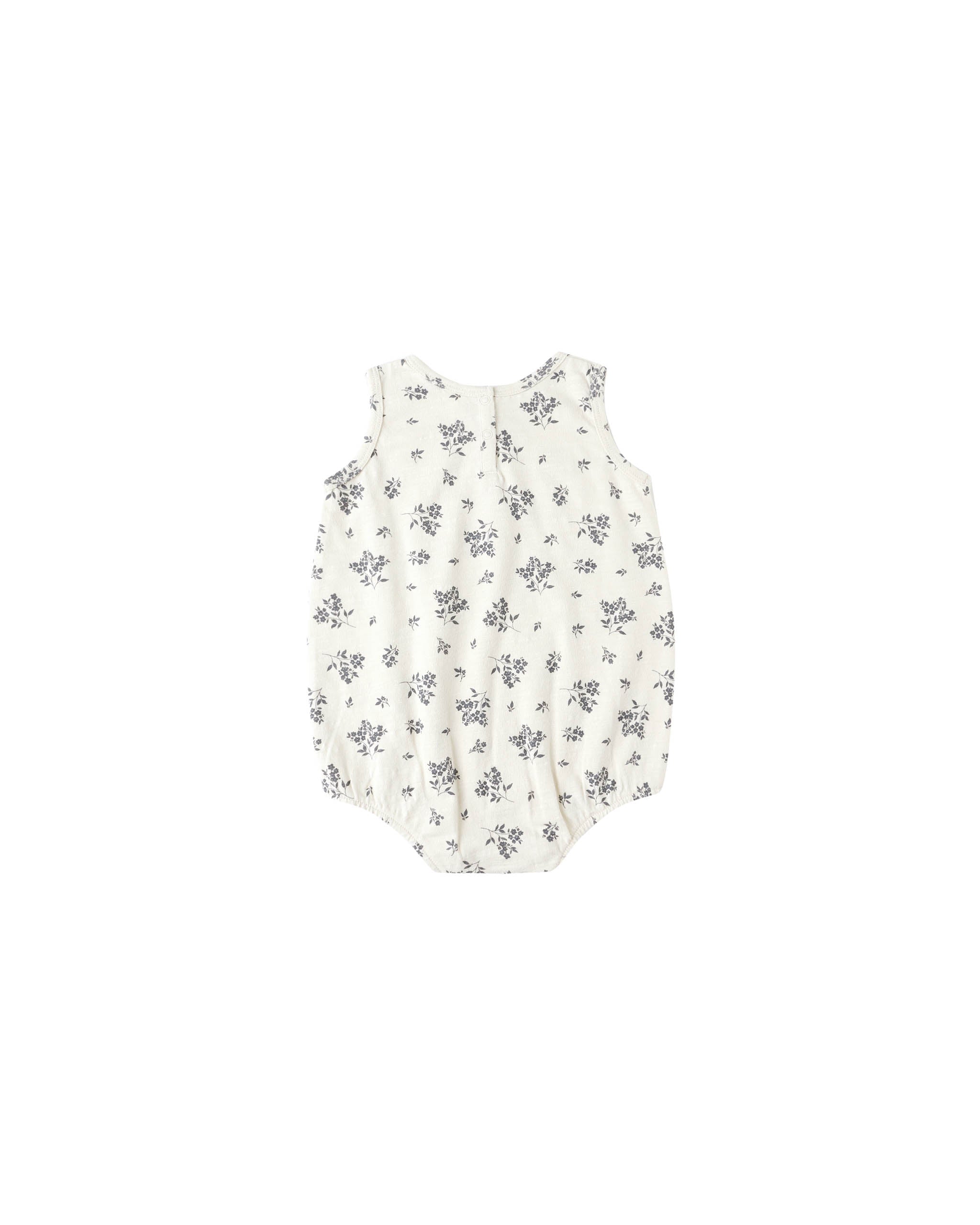 Rylee + Cru Bubble Onesie - Blue Floral