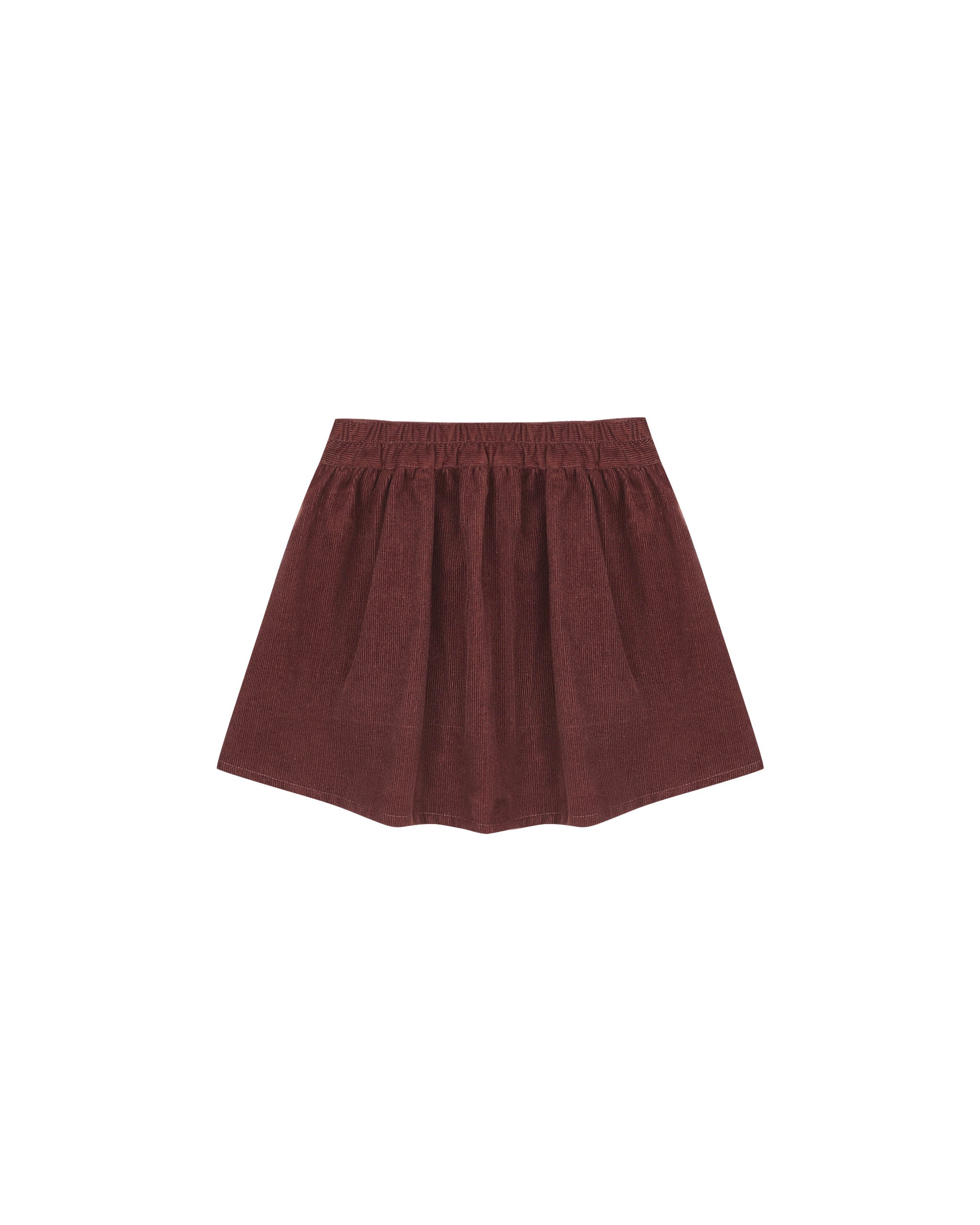 Rylee + Cru Button Front Mini Skirt - Burgundy