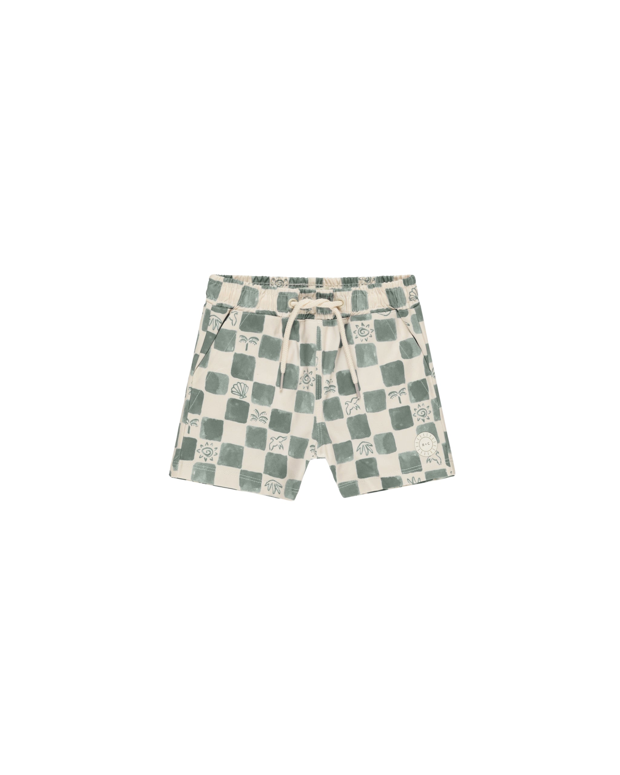 Rylee + Cru Boardshort - Coastal Check