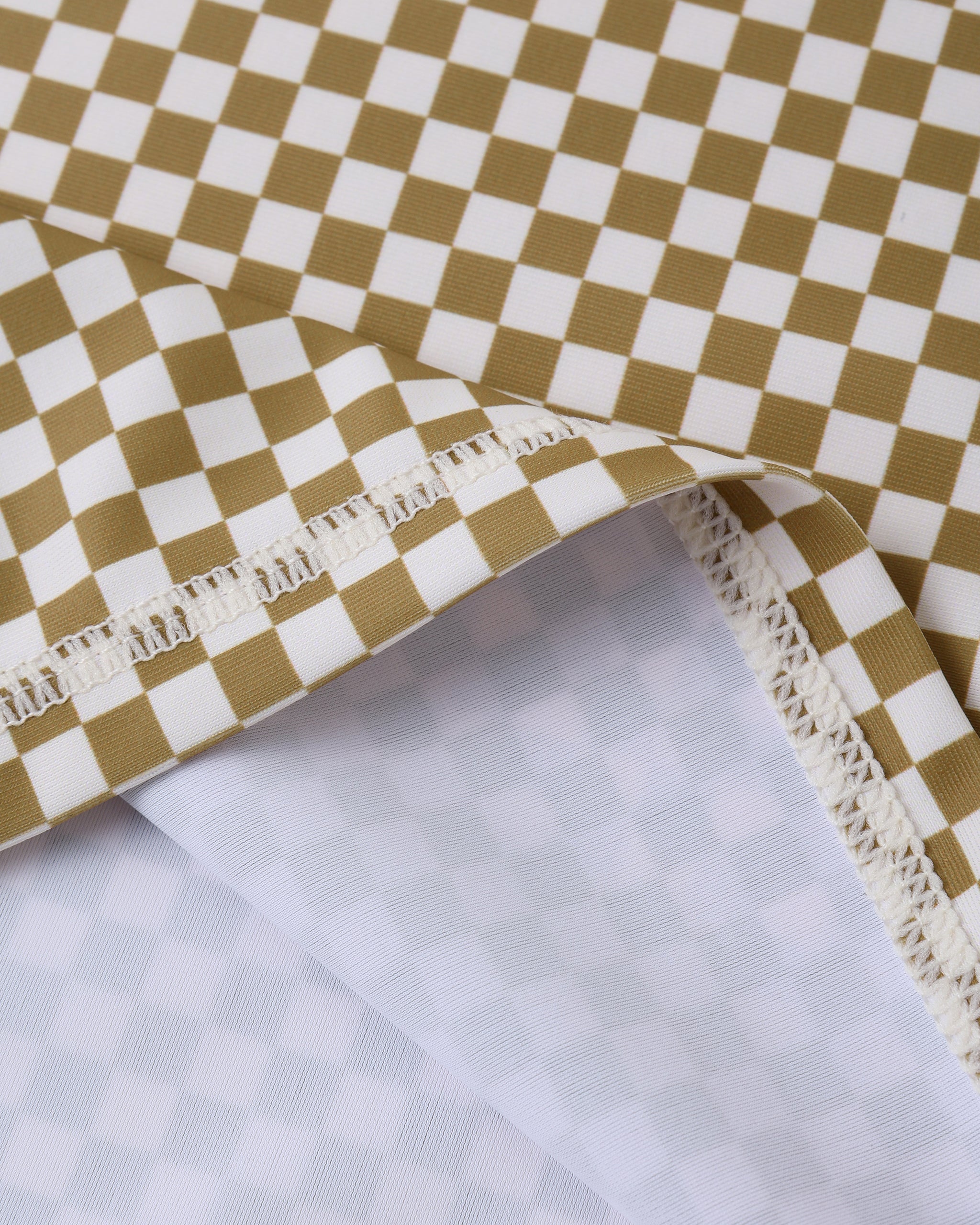 Rylee + Cru Boys Rashguard Set - Ocre Check