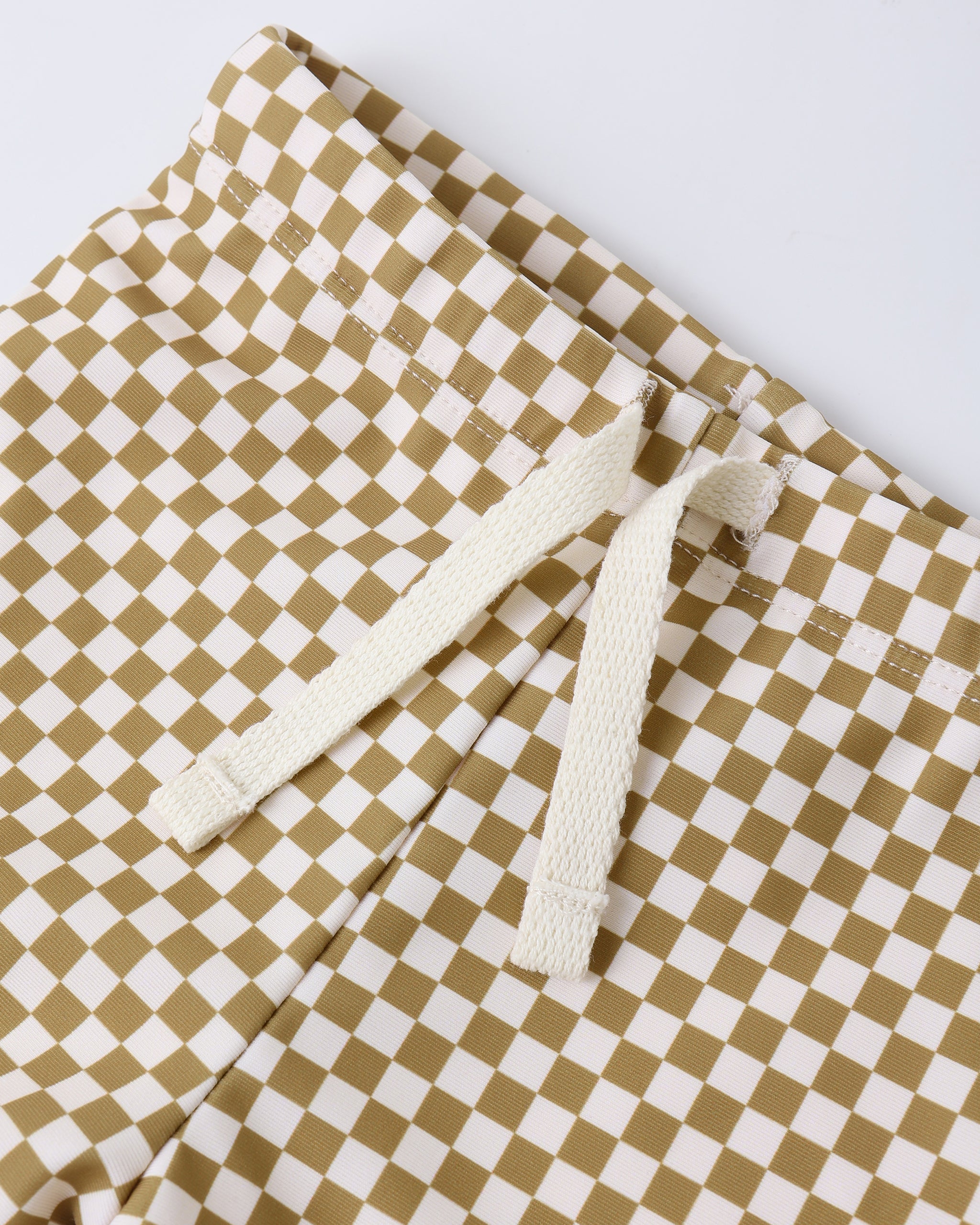 Rylee + Cru Boys Rashguard Set - Ocre Check