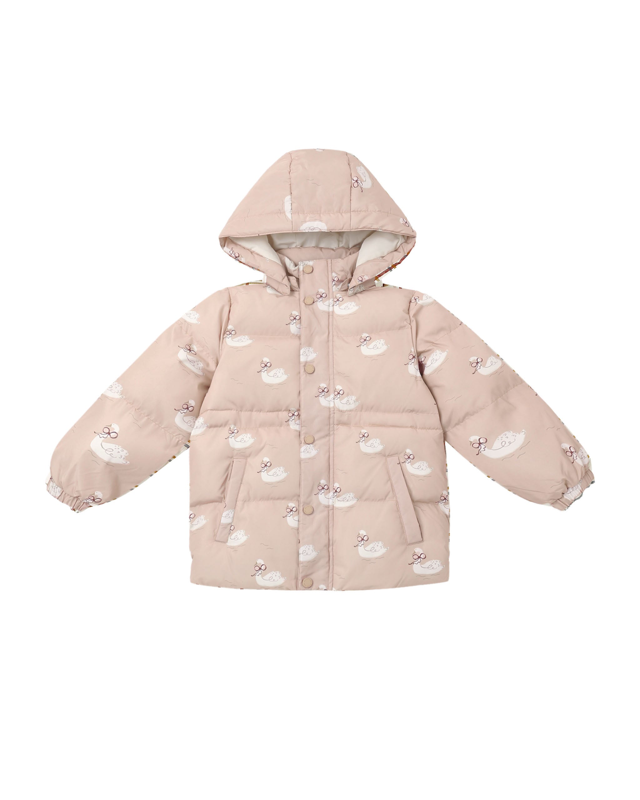 Rylee + Cru Puffer Jacket - Swans
