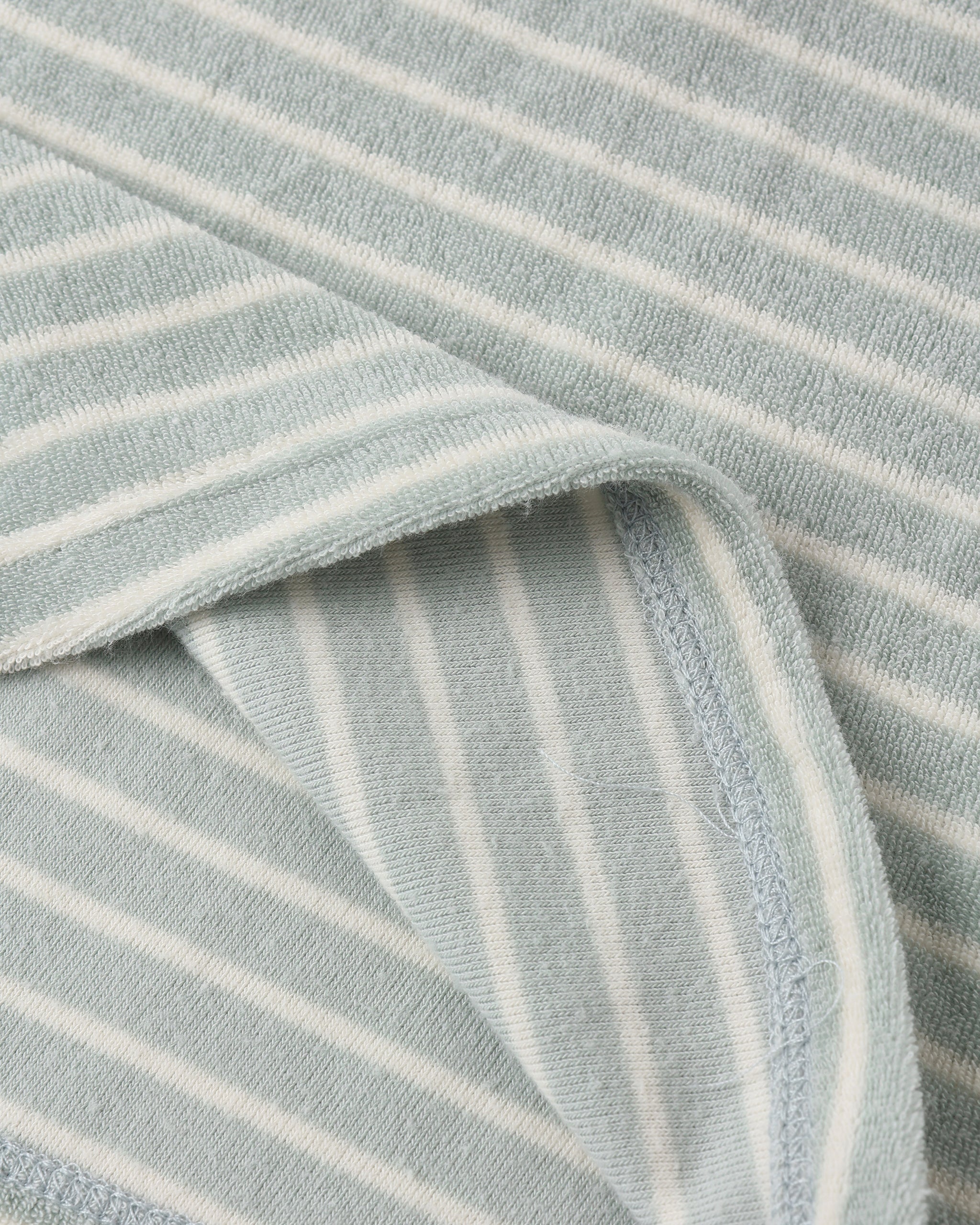 Rylee + Cru Baby Tank Set - Seafoam Terry Stripe