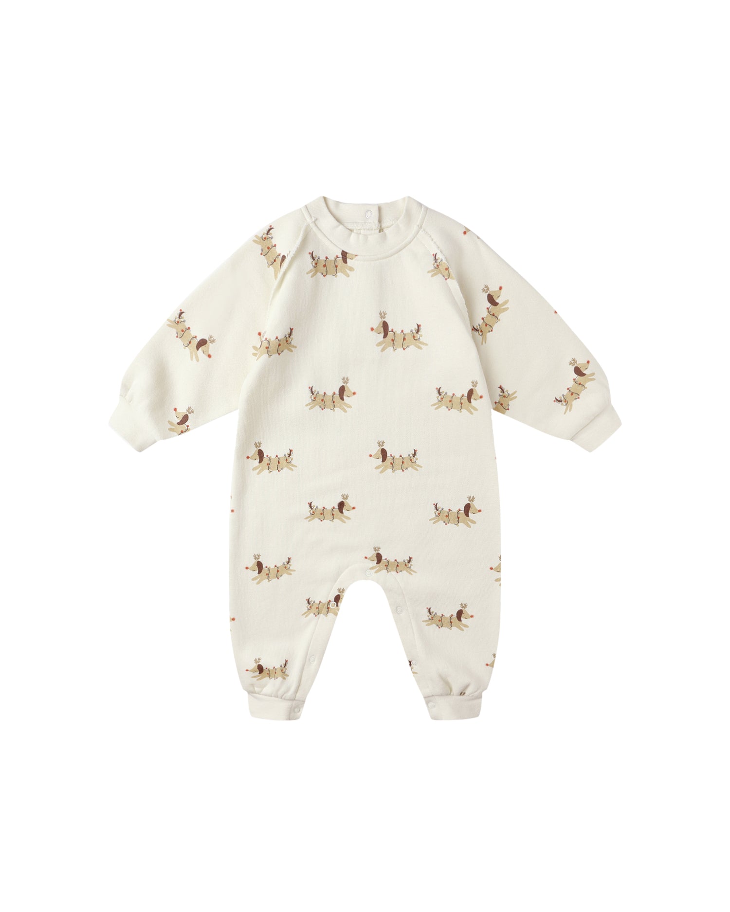 Rylee + Cru Raglan Jumpsuit - Christmas Dogs