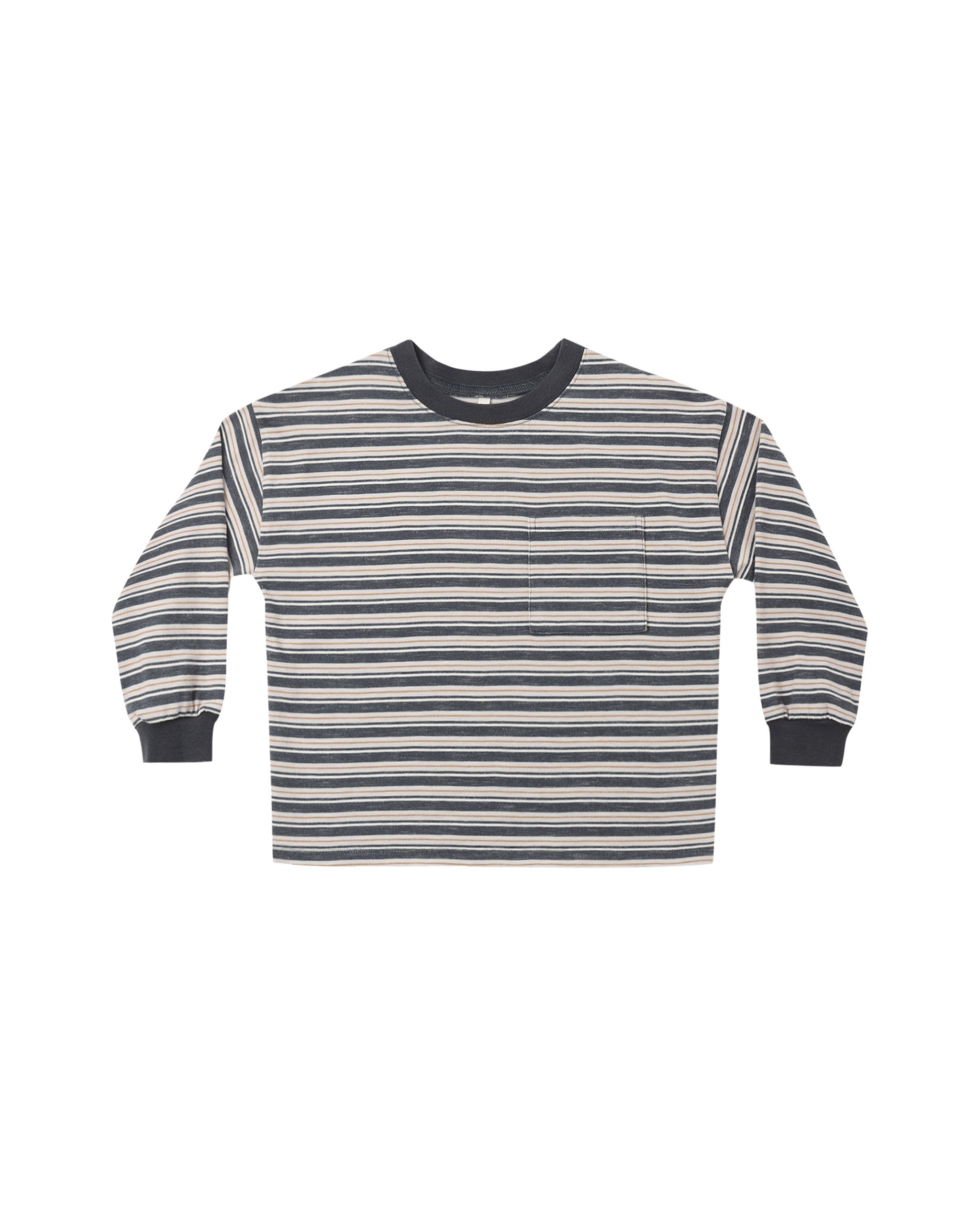 Rylee + Cru Relaxed Long Sleeve Tee - Blue Stripe