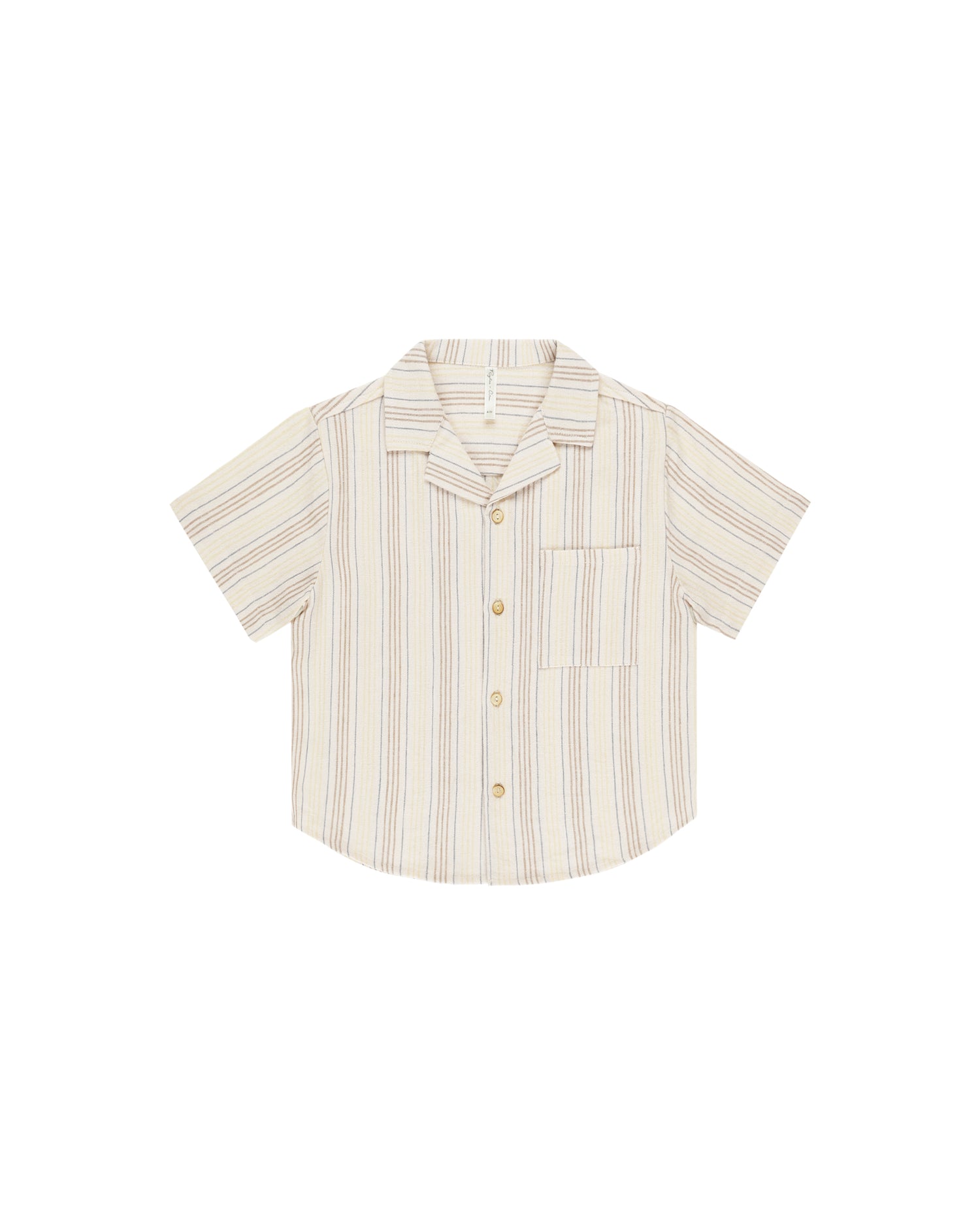 Rylee + Cru Lapel Collar Shirt- Summer Stripe