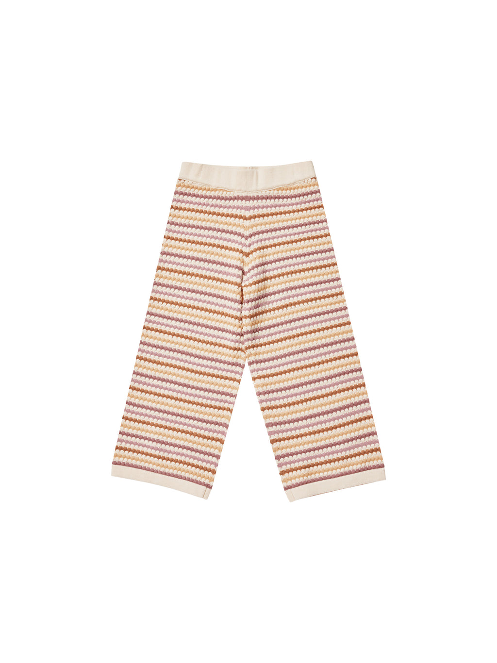 Rylee + Cru Knit Wide Leg Pant - Honeycomb Stripe