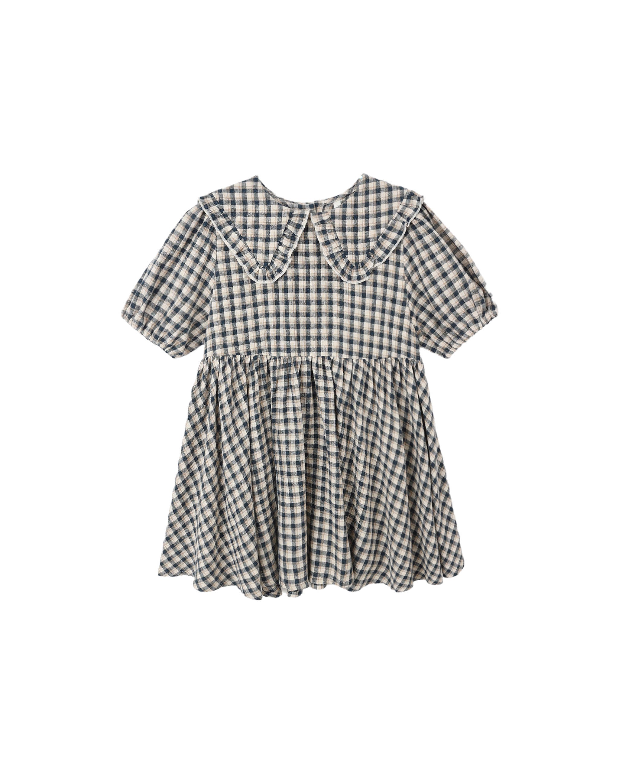 Rylee + Cru Camille Dress - Navy Check