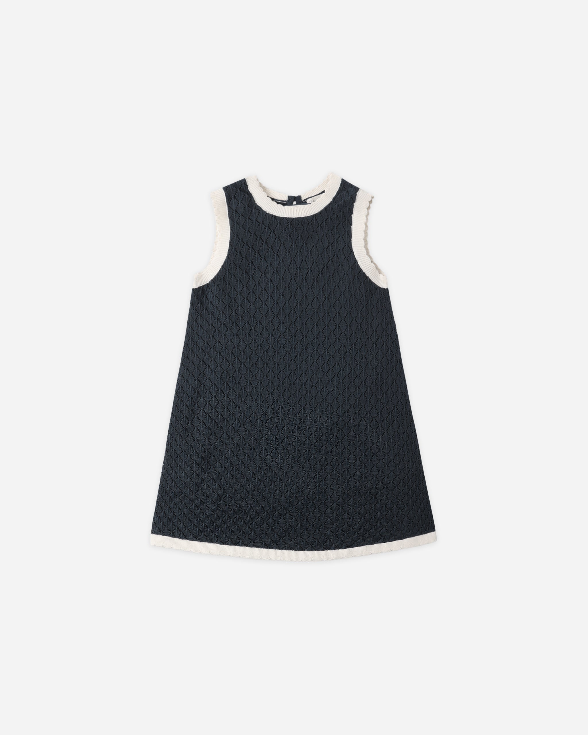 Rylee + Cru Crochet Tank Mini Dress - Navy