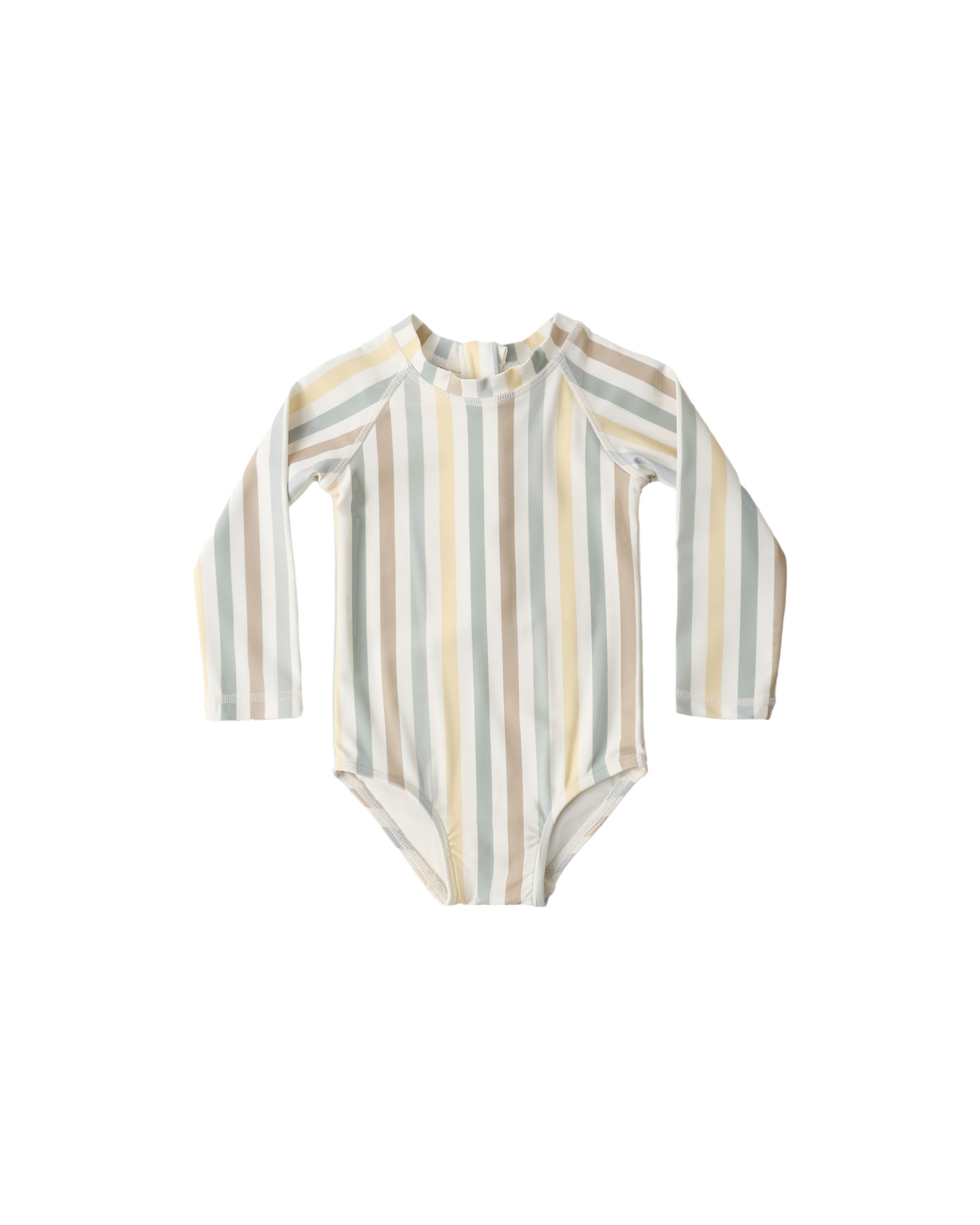 Rylee + Cru Delphine Rashguard One Piece - Valencia Stripe