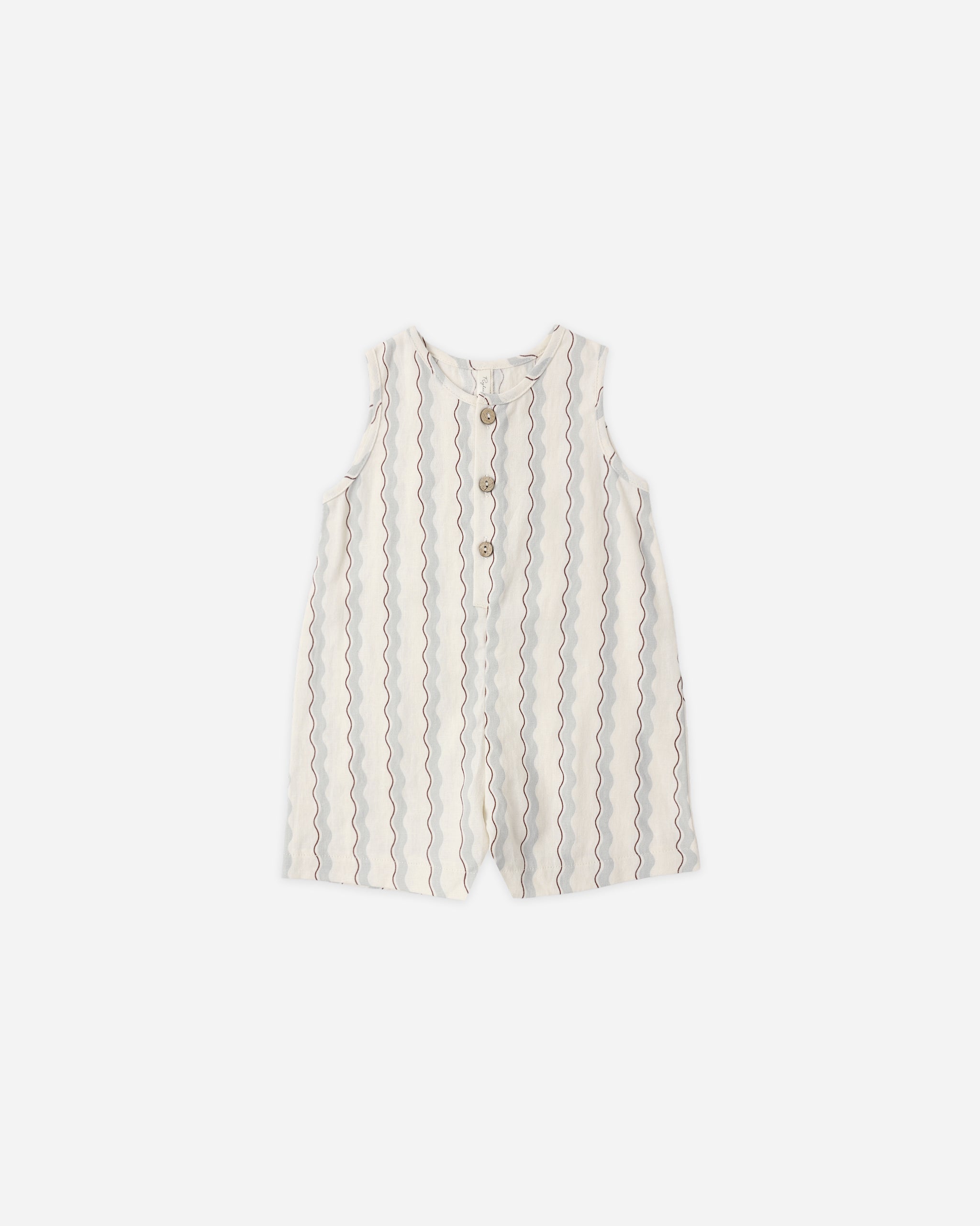 Rylee + Cru Mavrick Romper - Wave Stripe