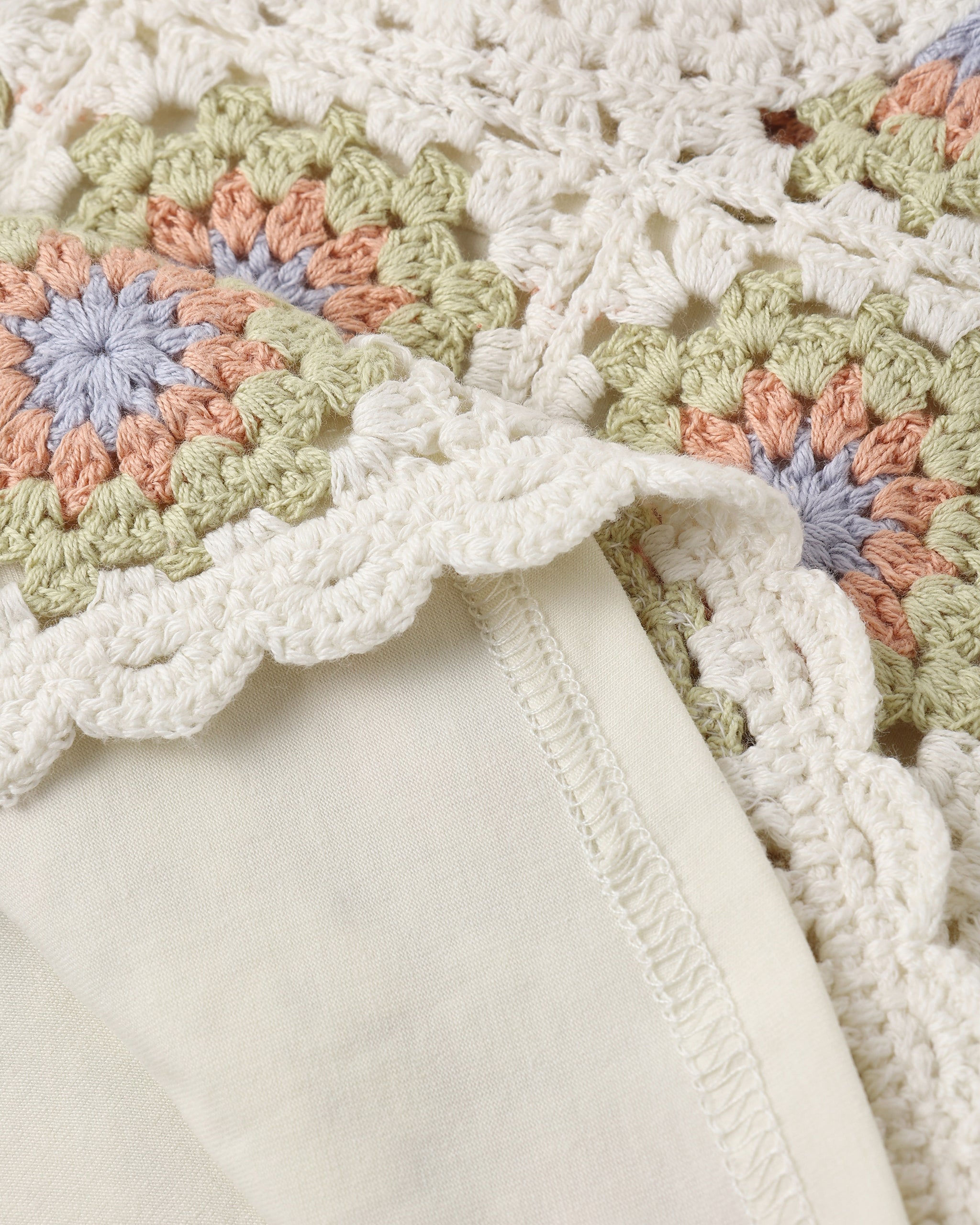 Rylee + Cru Crochet Tank Set - Citron Daisy Check