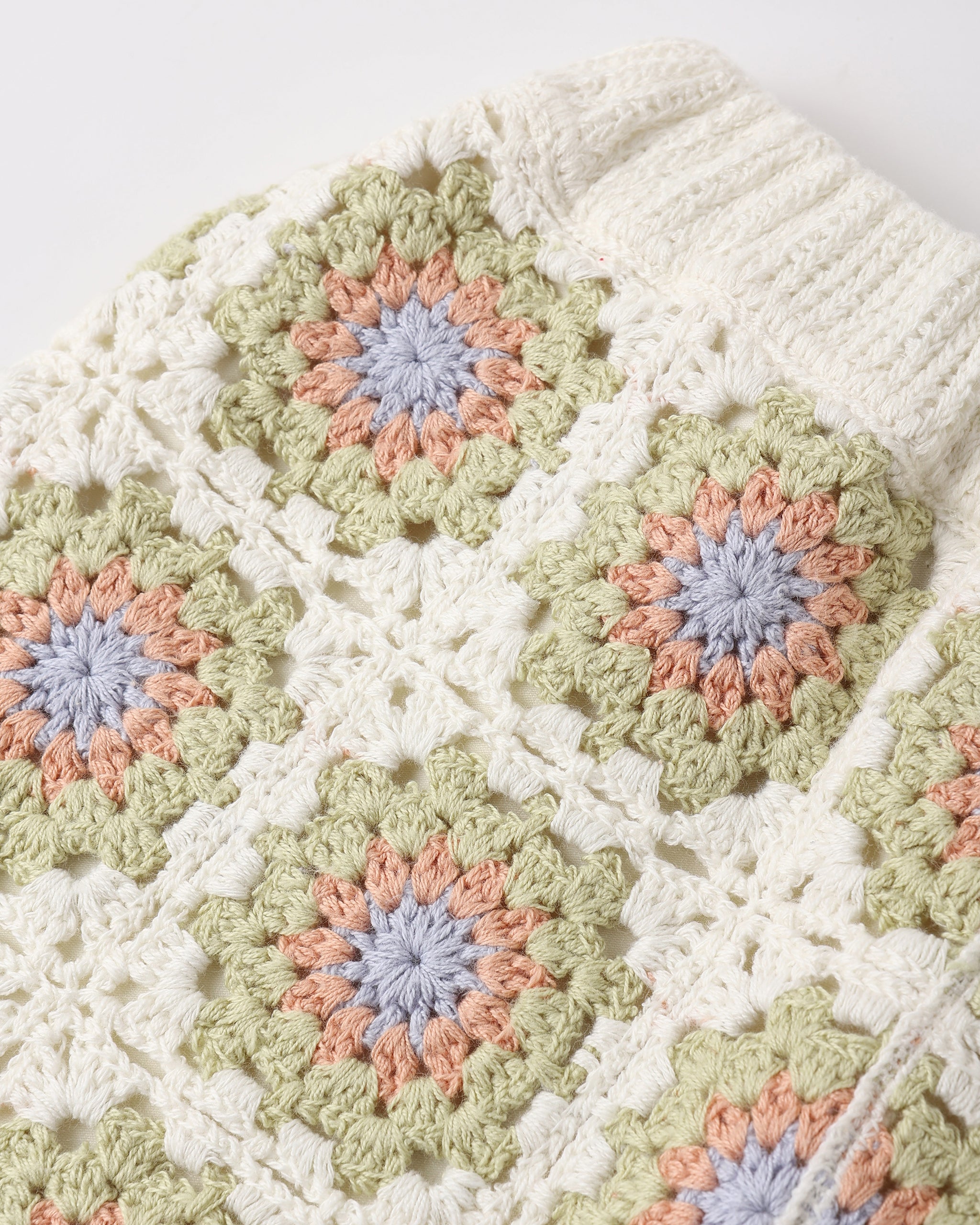 Rylee + Cru Crochet Tank Set - Citron Daisy Check