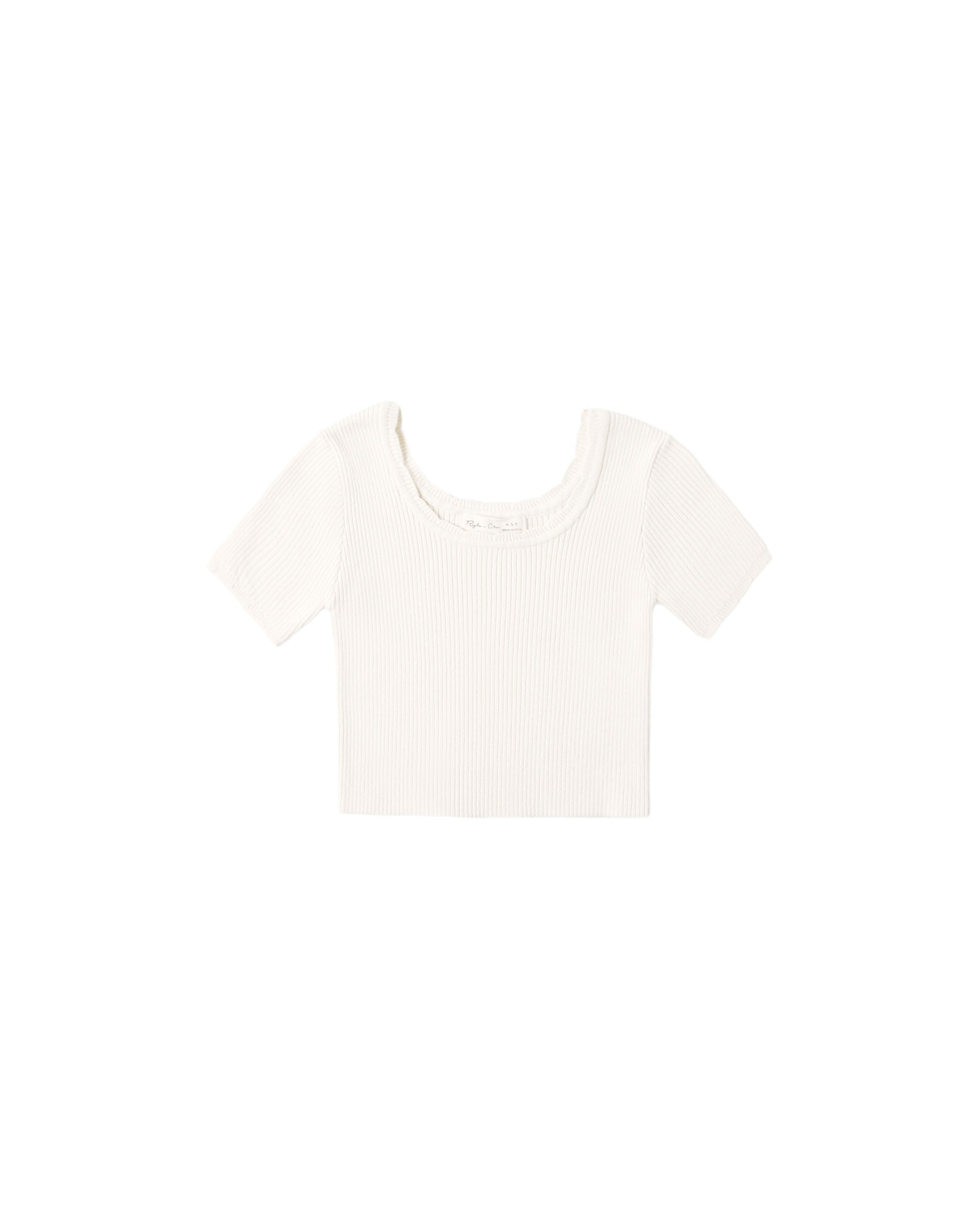 Rylee + Cru Scallop Tee - Natural