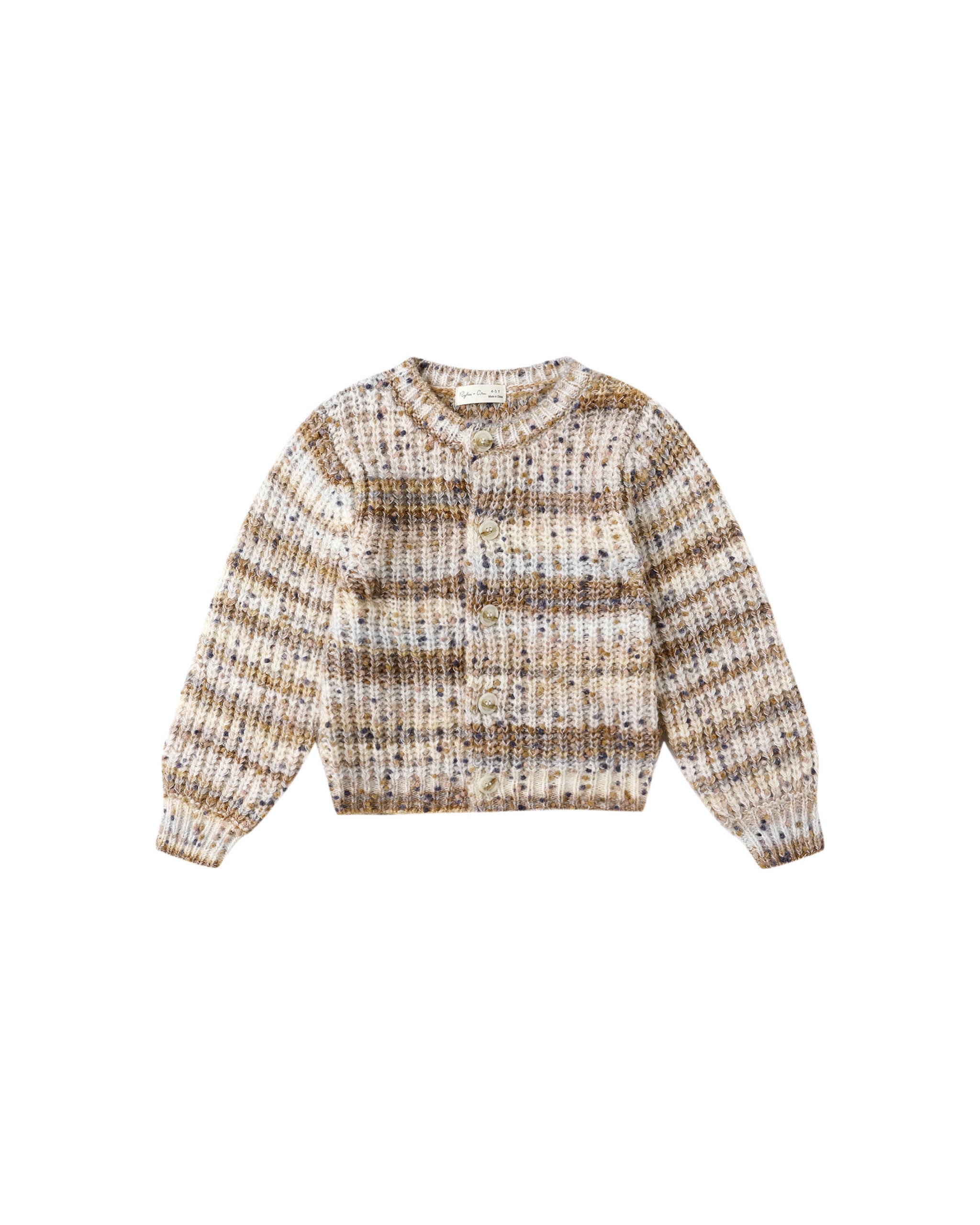 Rylee + Cru Cheyenne Cardigan - Stone Multi-Stripe