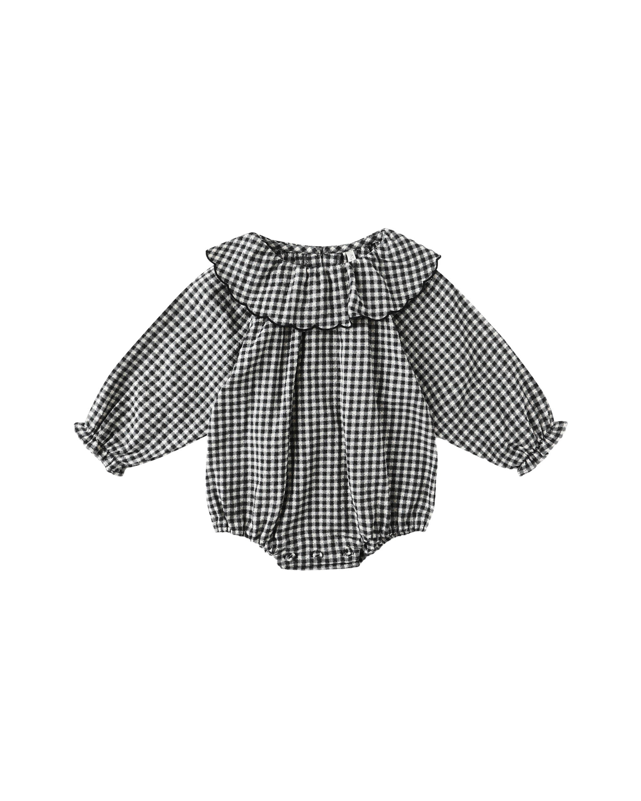 Rylee + Cru Colette Romper - Black Gingham