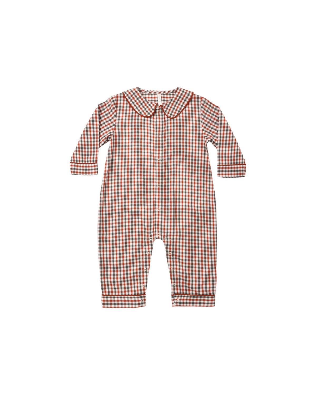 Rylee + Cru Baby Pajamas Romper - Holiday Gingham