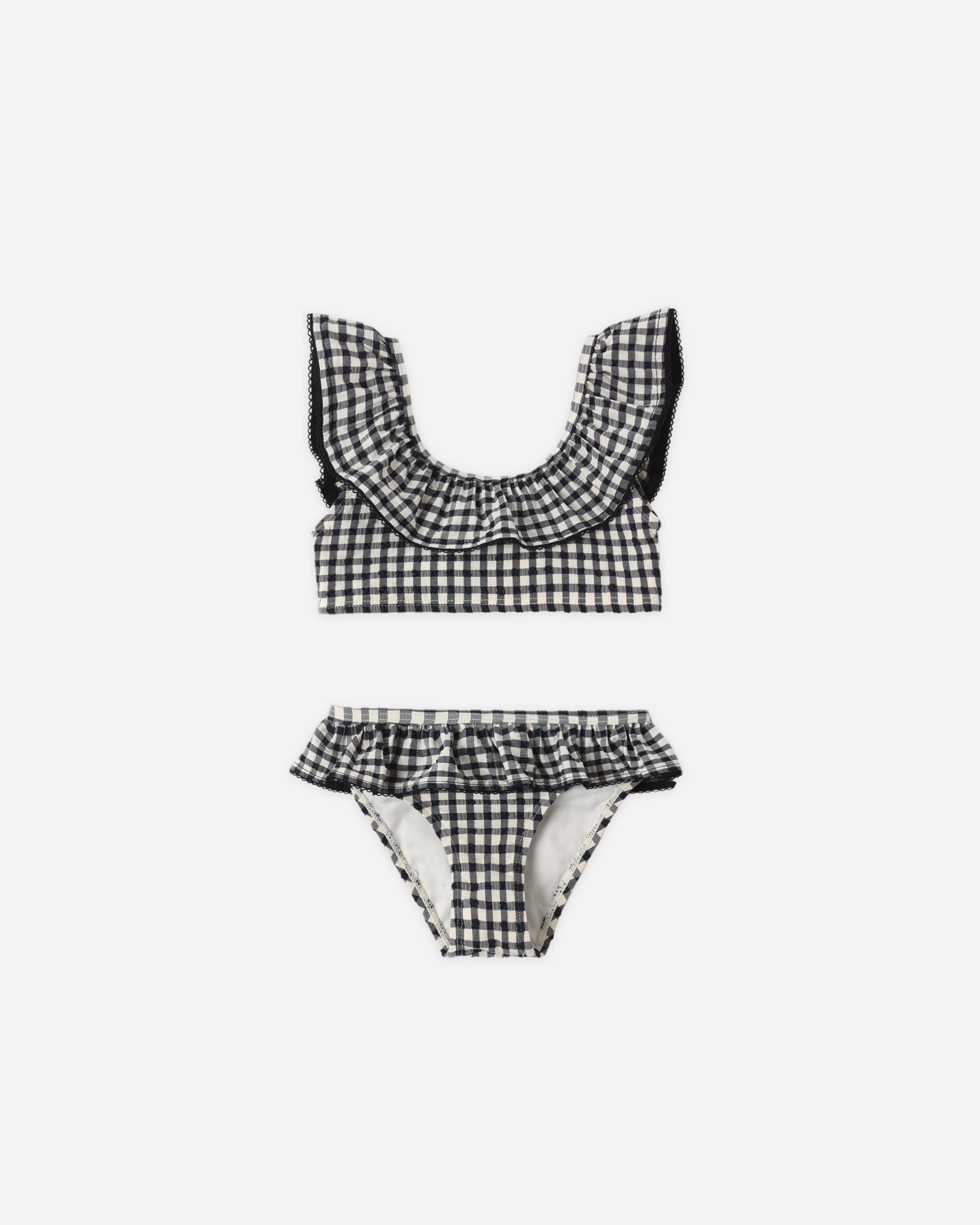 Rylee + Cru Margot Bikini - Black Gingham