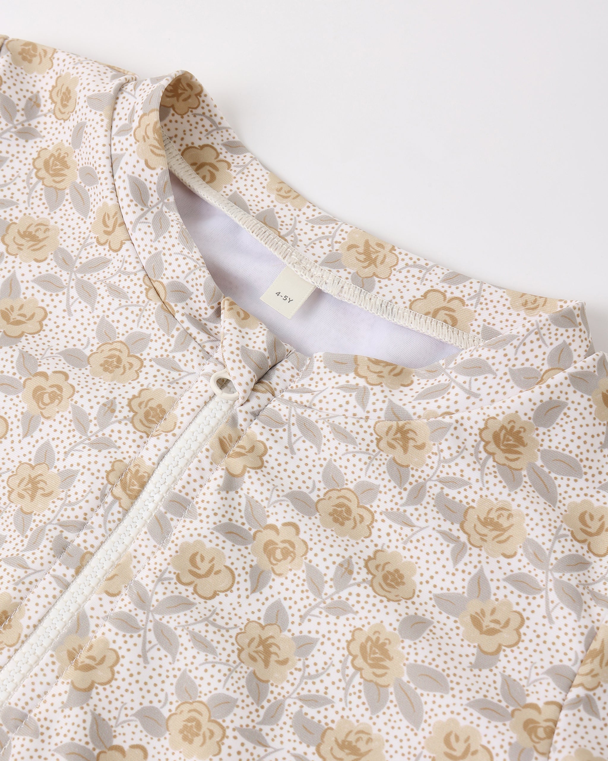 Rylee + Cru Crop Rashguard Set - Yellow Floral