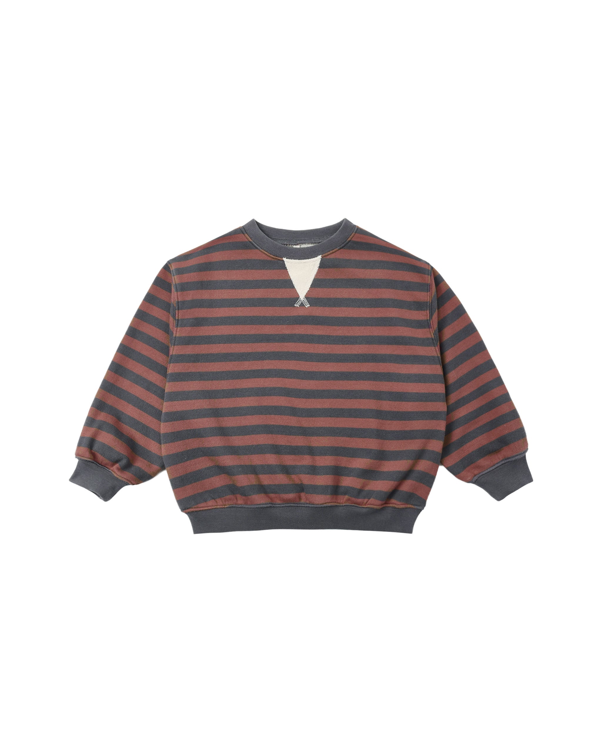 Rylee + Cru Oversized Sweatshirt - Mulberry Stripe