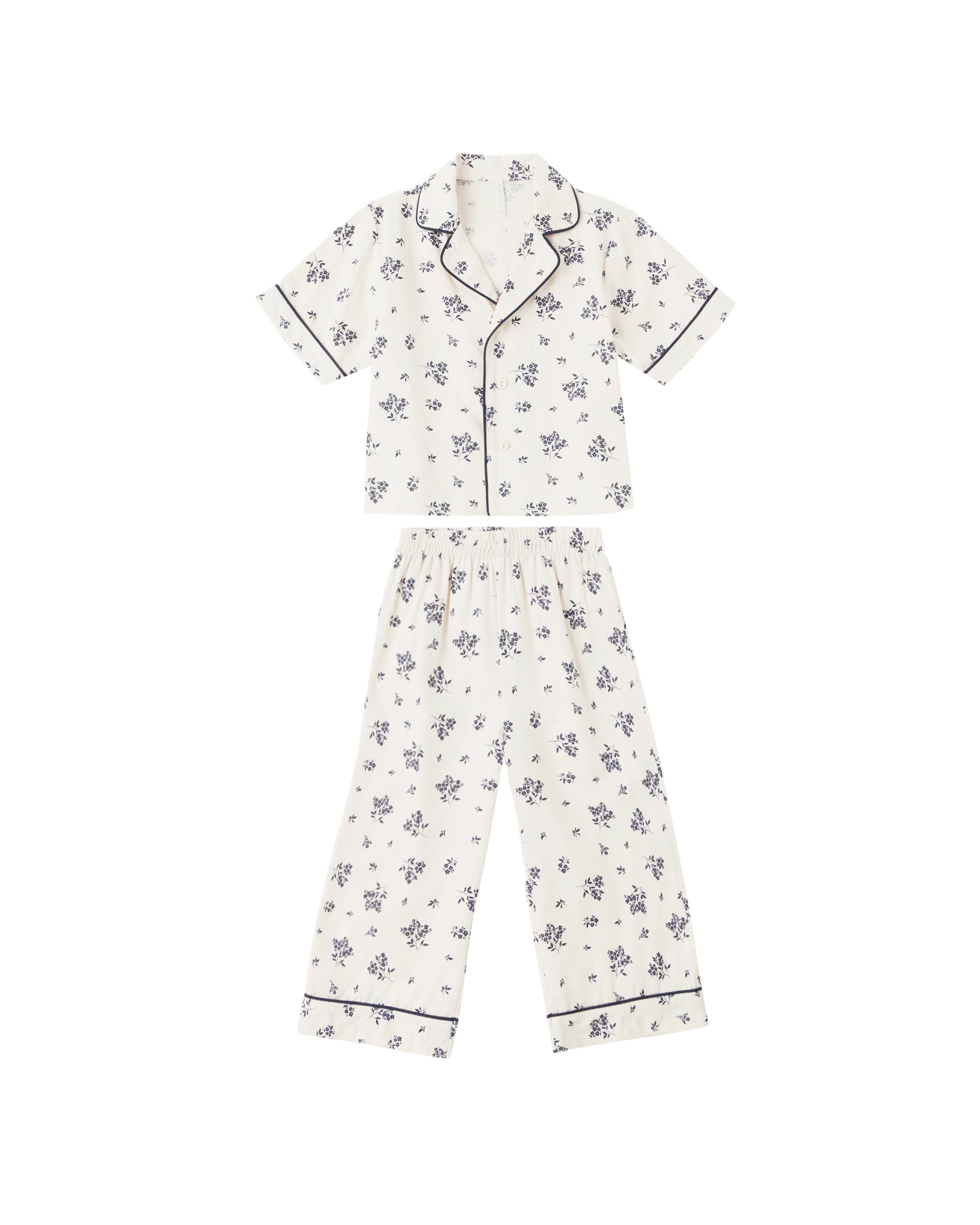 Rylee + Cru Woven Pajama Set - Blue Floral