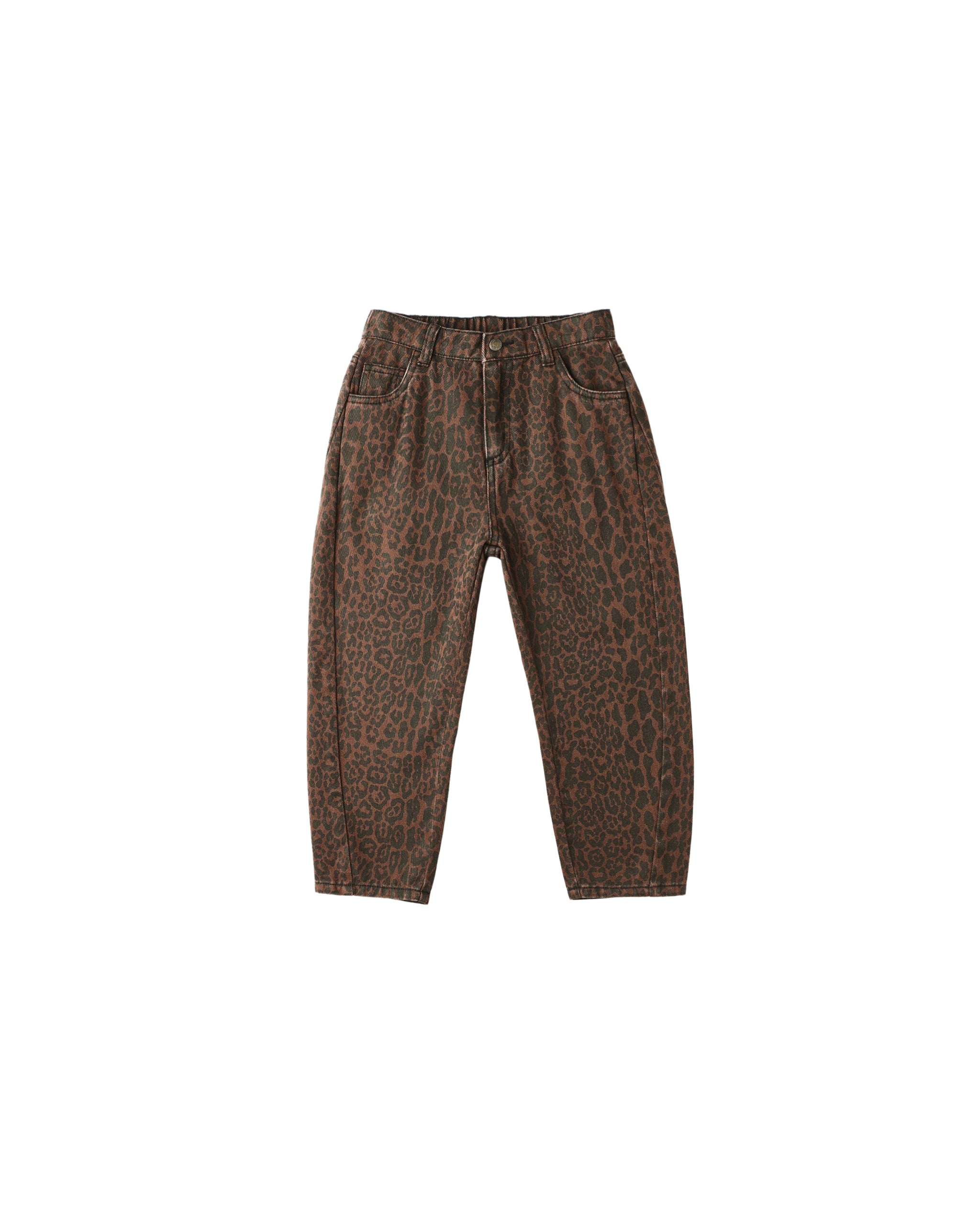 Rylee + Cru Barrel Pant - Leopard
