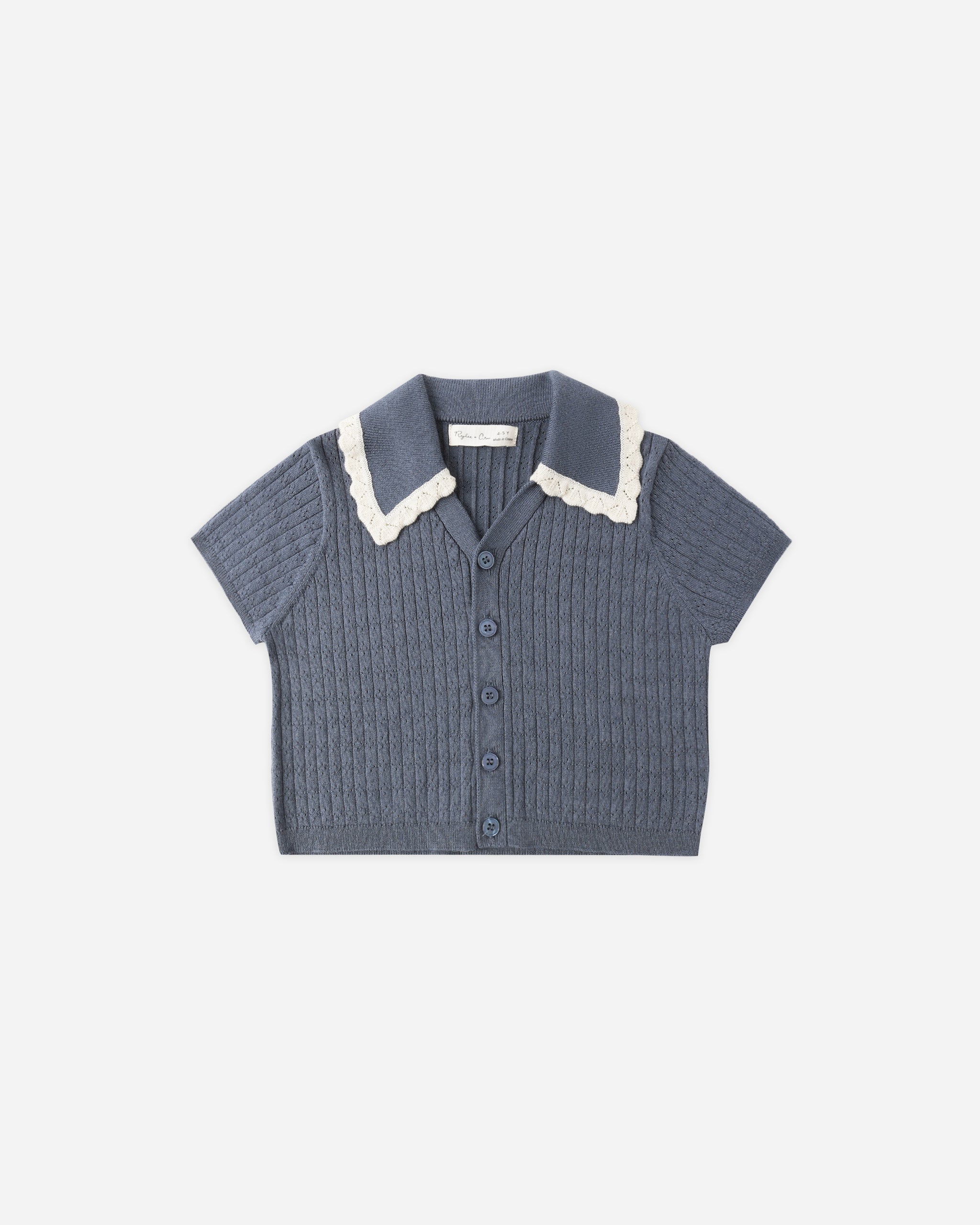 Rylee + Cru Sloane Knit Top - Marine