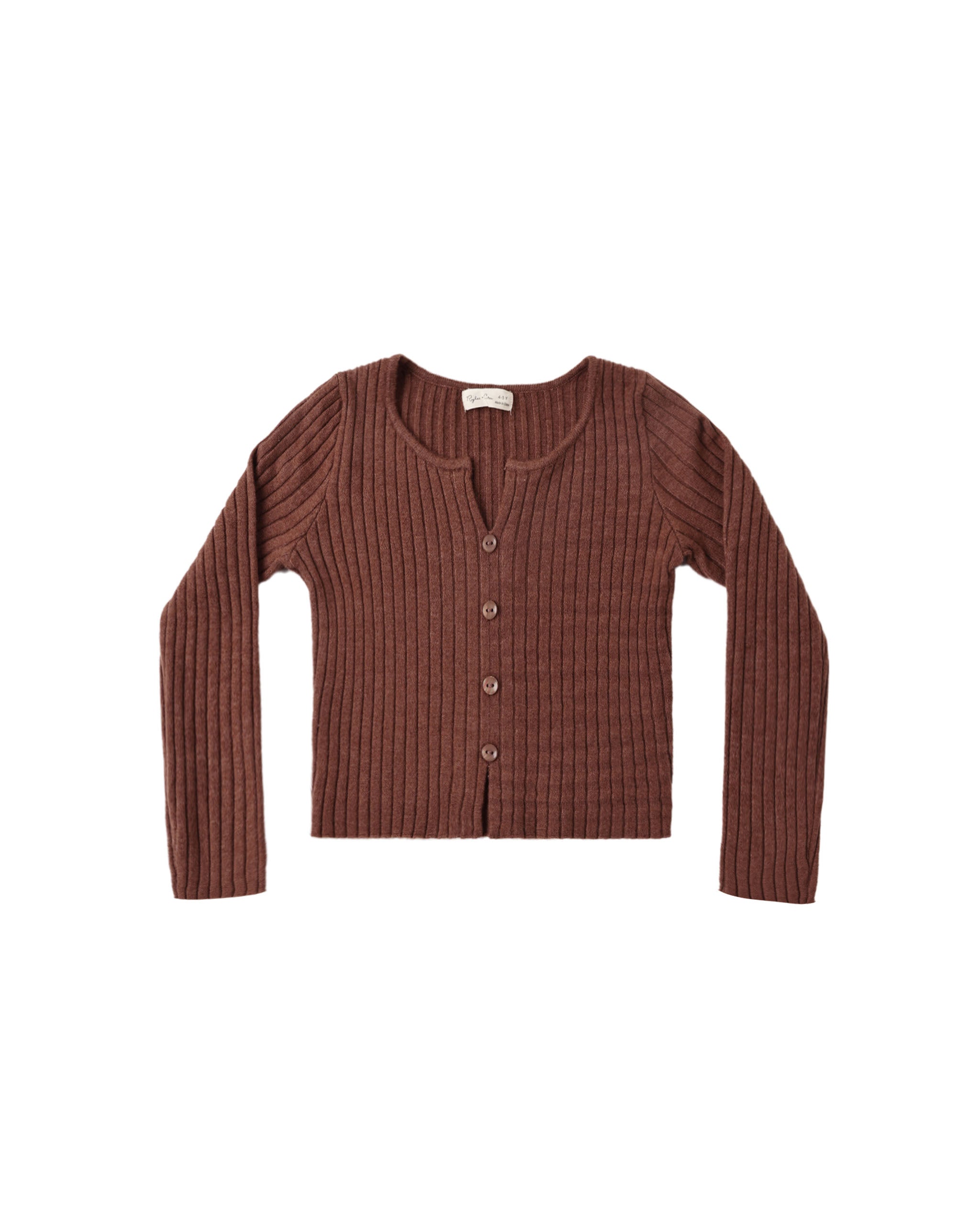 Rylee + Cru Long Sleeve Knit Tee - Mulberry