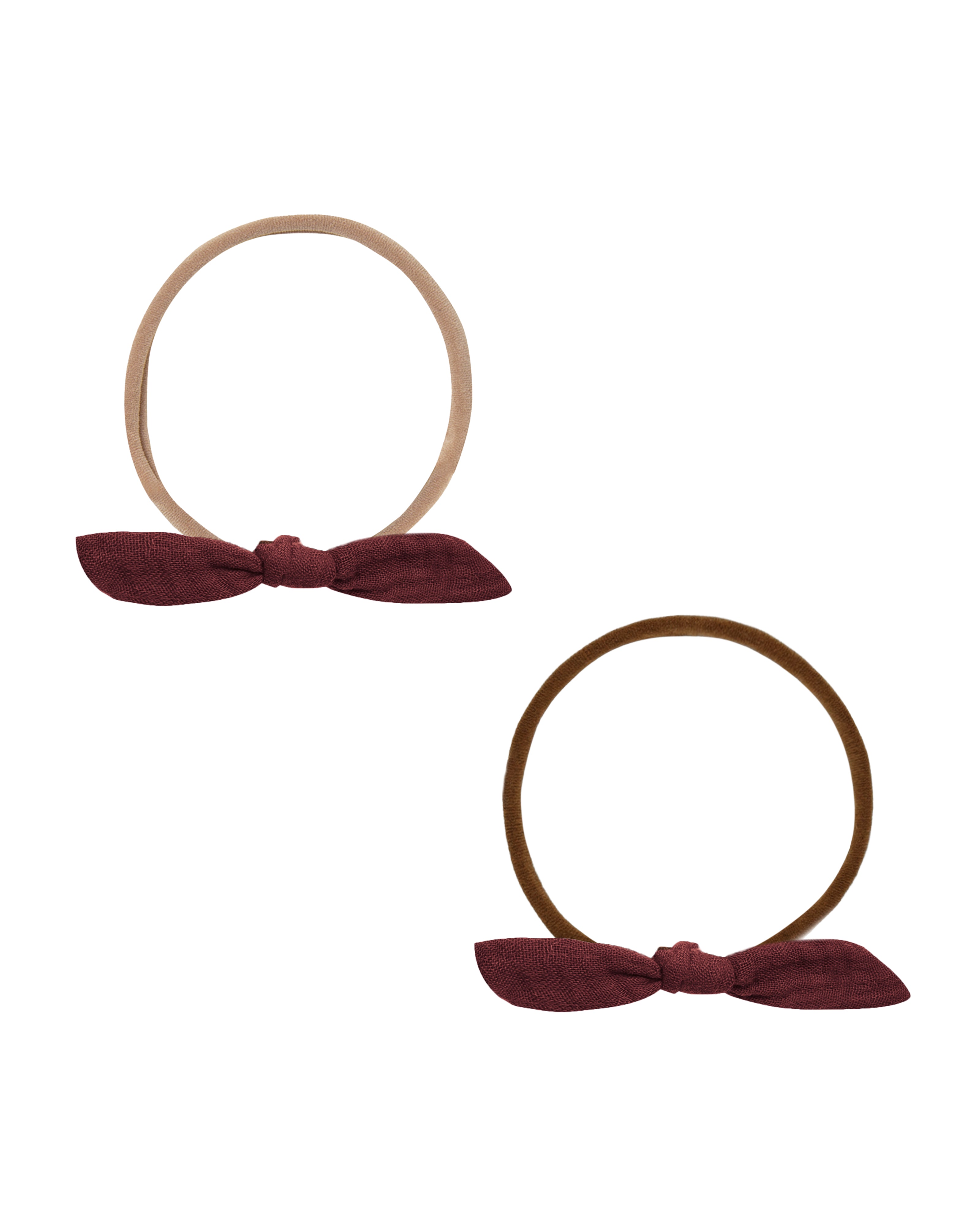 Rylee + Cru Little Knot Headband - Burgundy