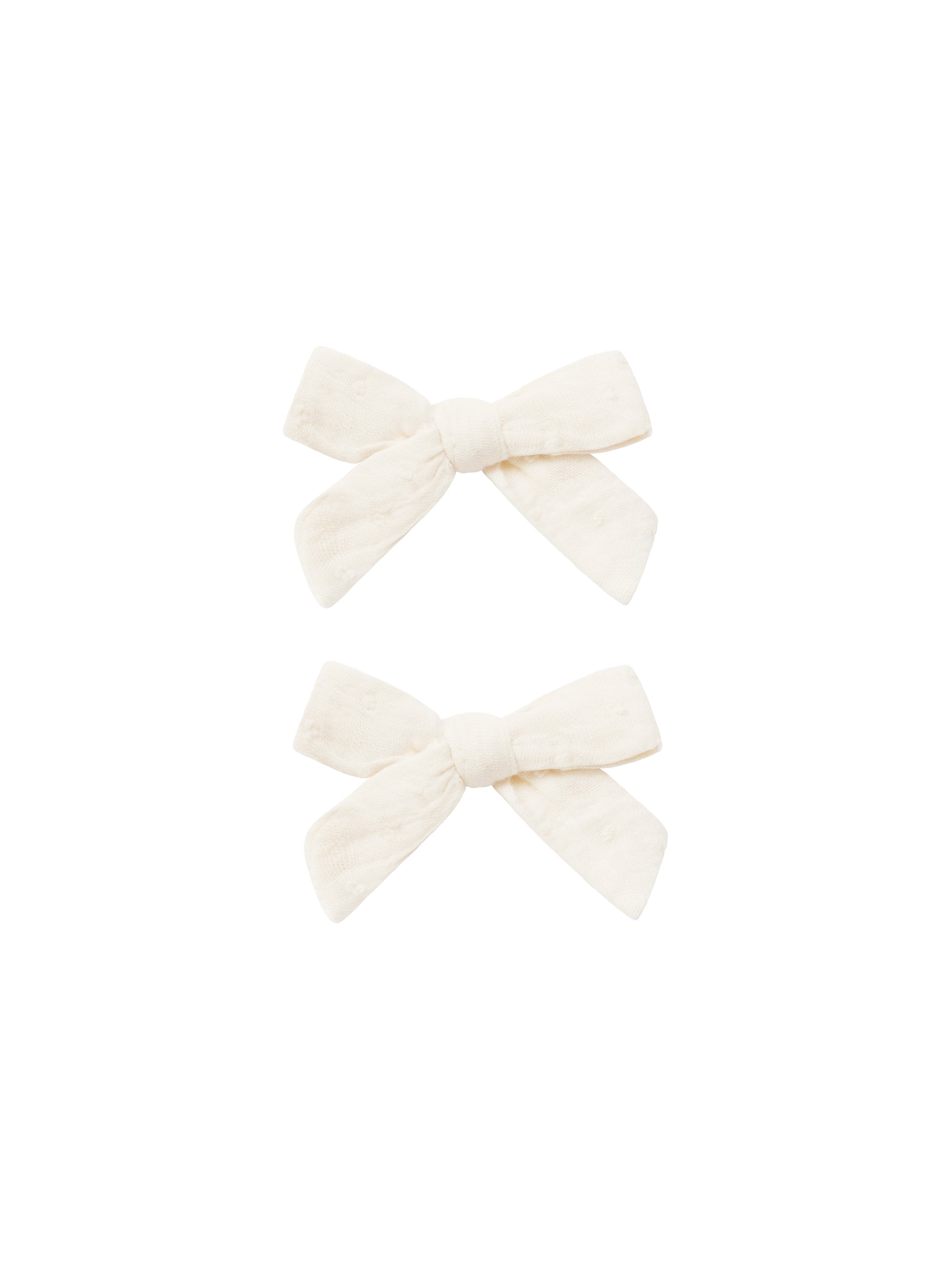 Rylee + Cru Bow With Clip - Ivory