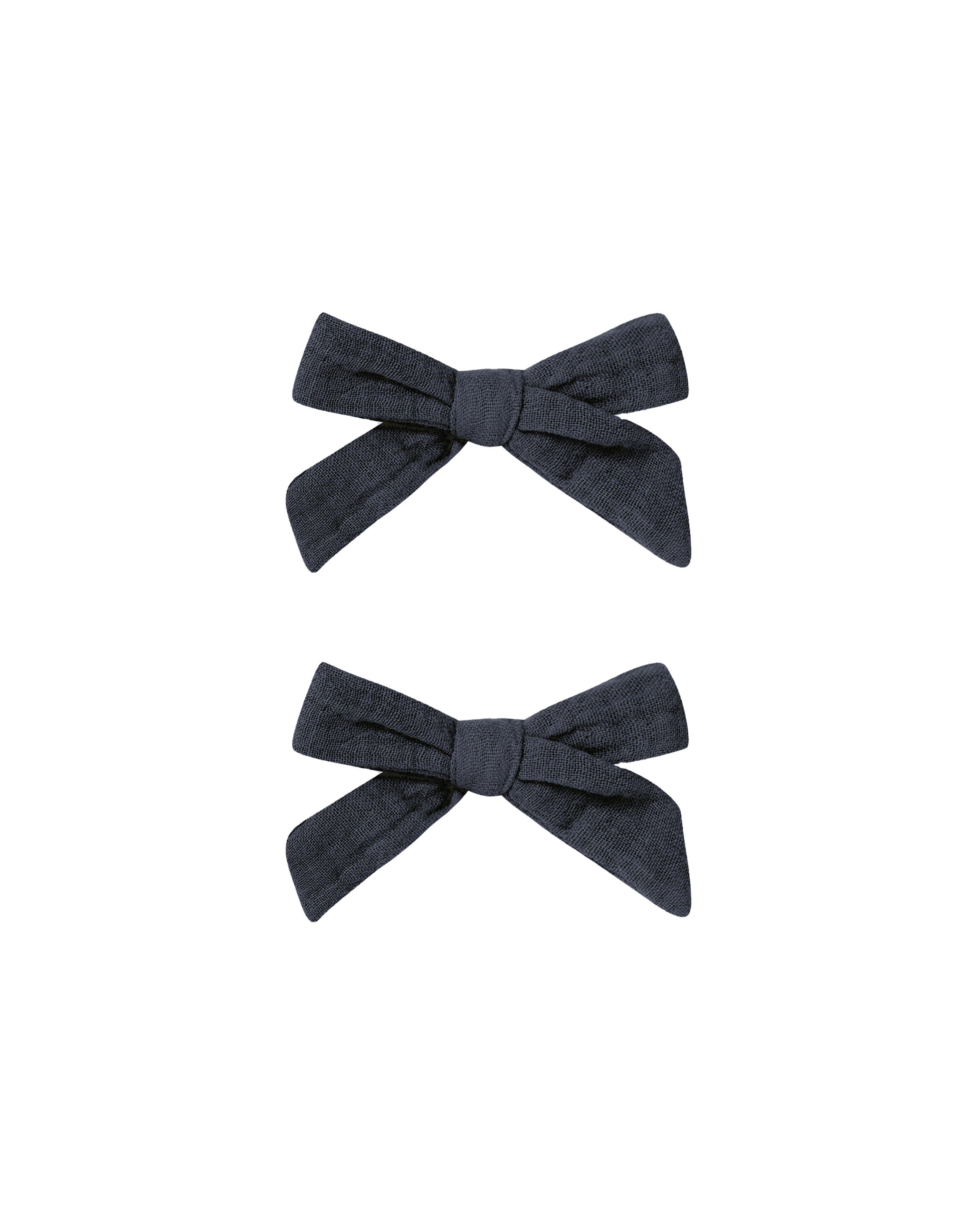 Rylee + Cru Bows, Set Of 2 - Navy