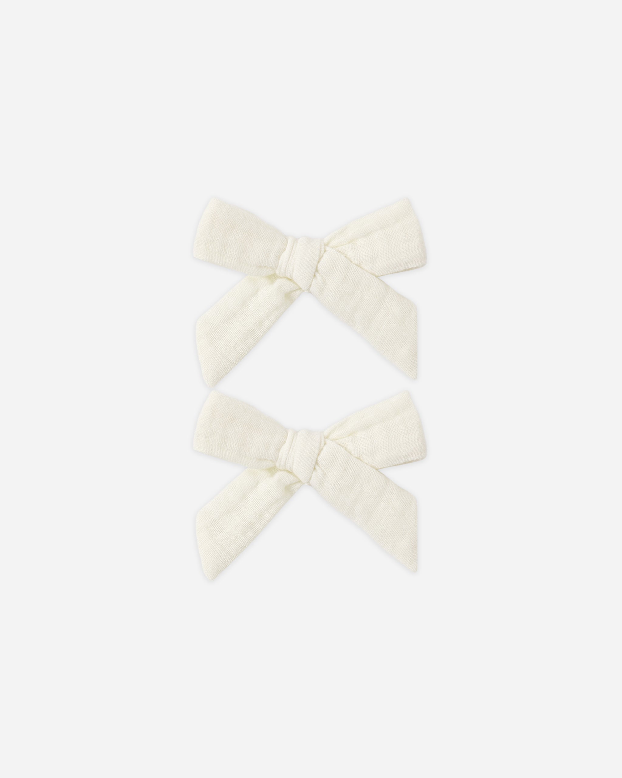 Rylee + Cru Bows, Set Of 2 - Ivory