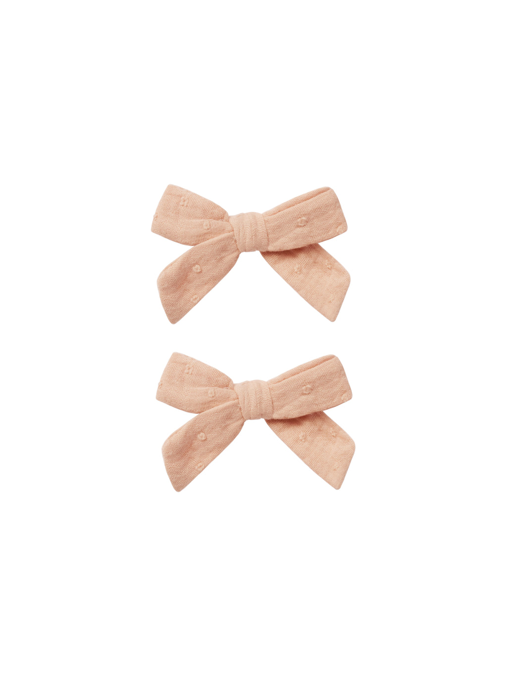 Rylee + Cru Bow With Clip - Apricot