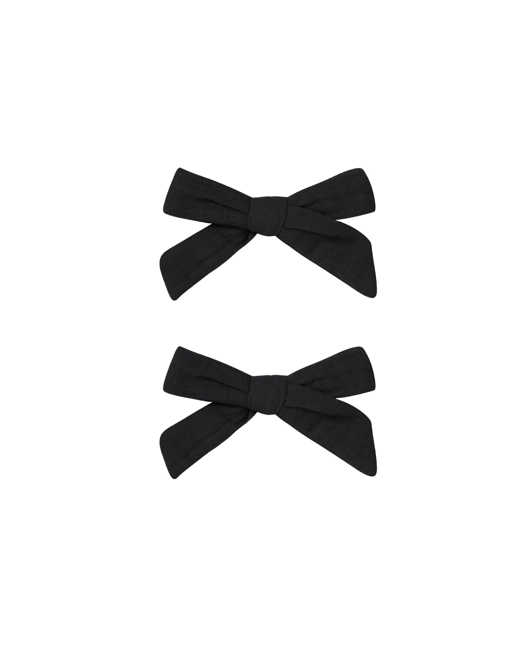 Rylee + Cru Bows, Set Of 2- Black