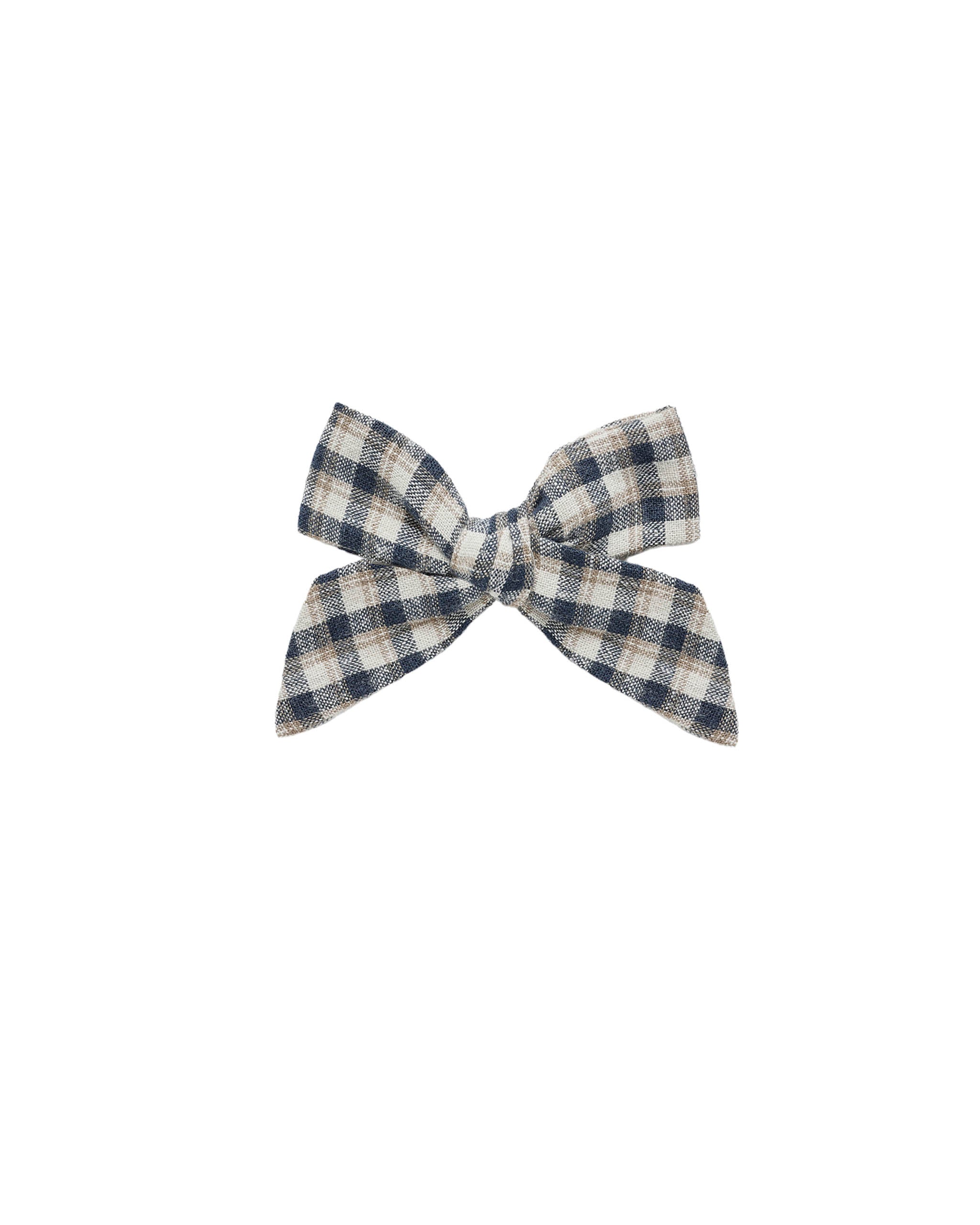 Rylee + Cru Bow - Navy Check