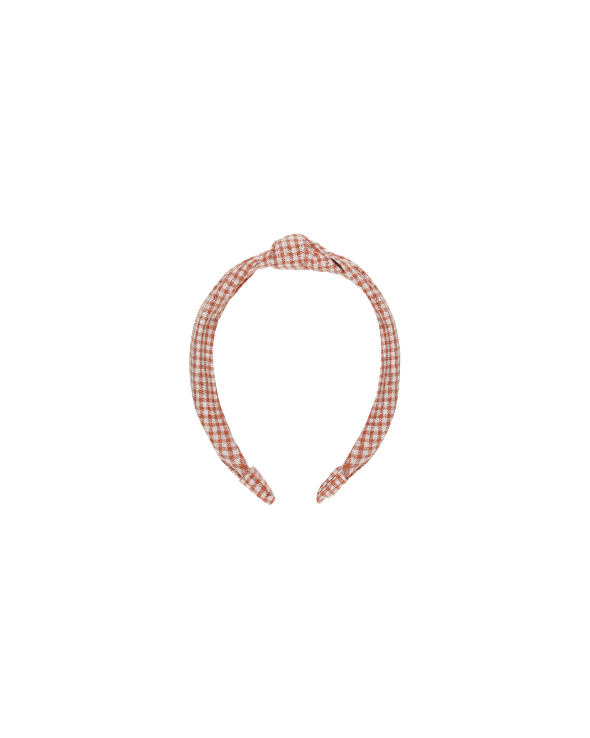 Rylee + Cru Knotted Headband - Poppy Gingham