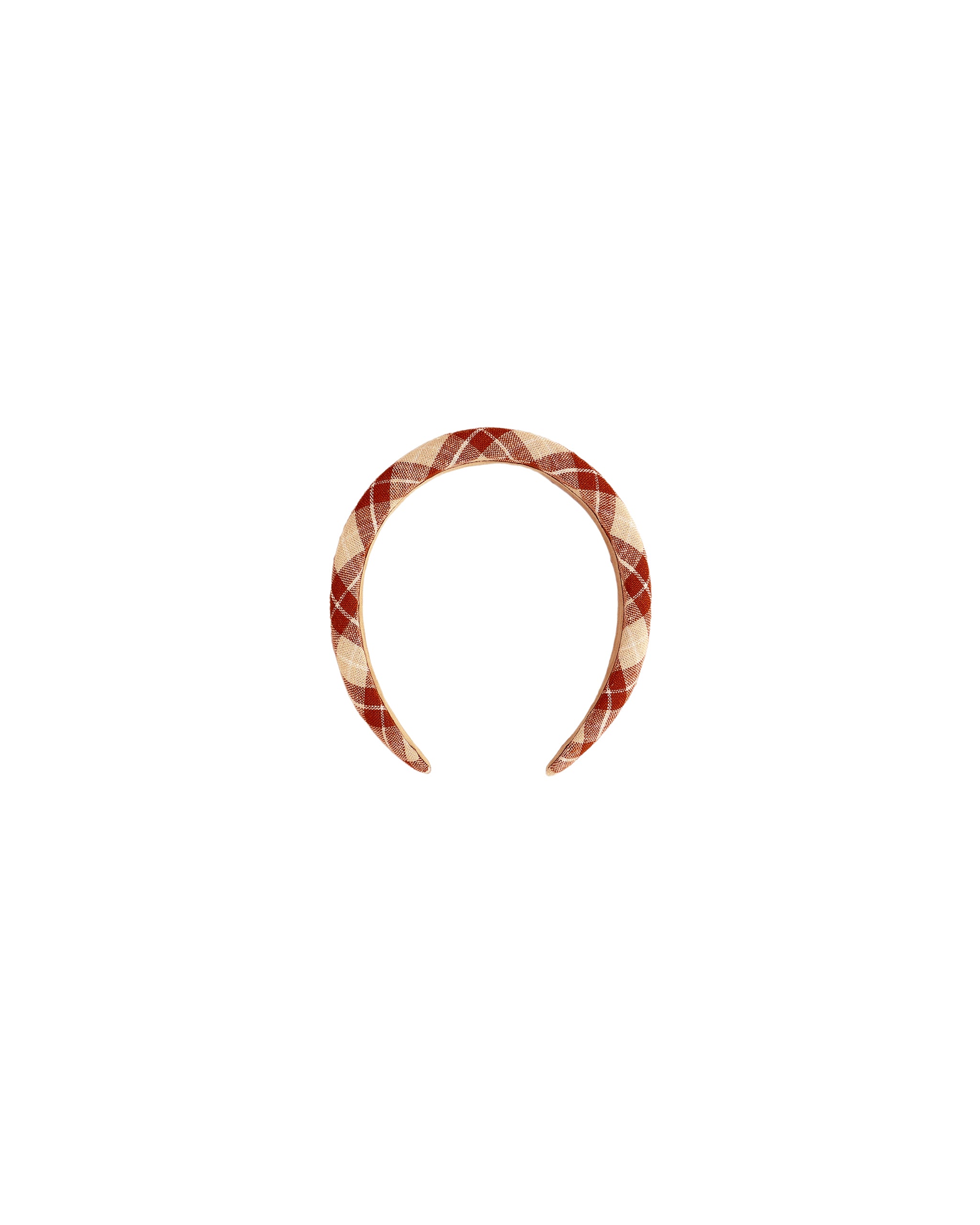 Rylee + Cru Padded Headband - Red Plaid
