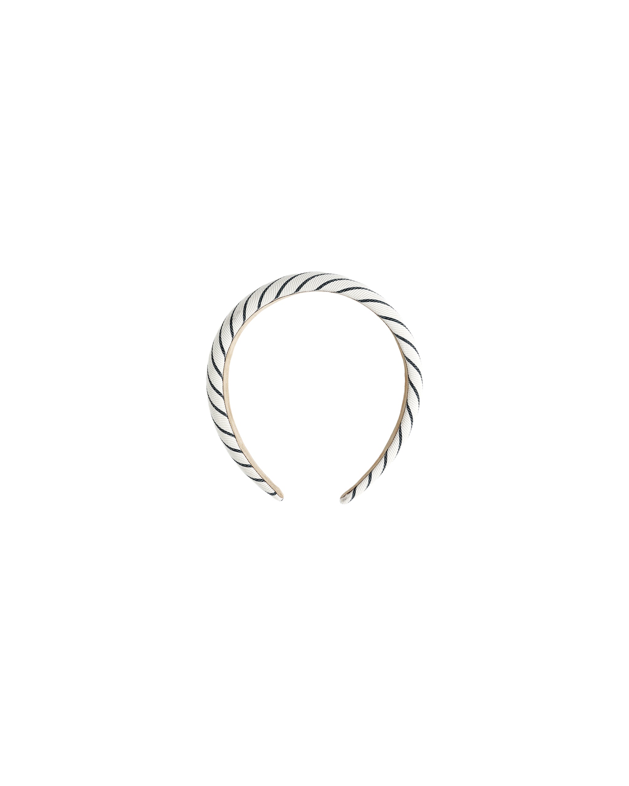 Rylee + Cru Padded Headband - Navy Pinstripe