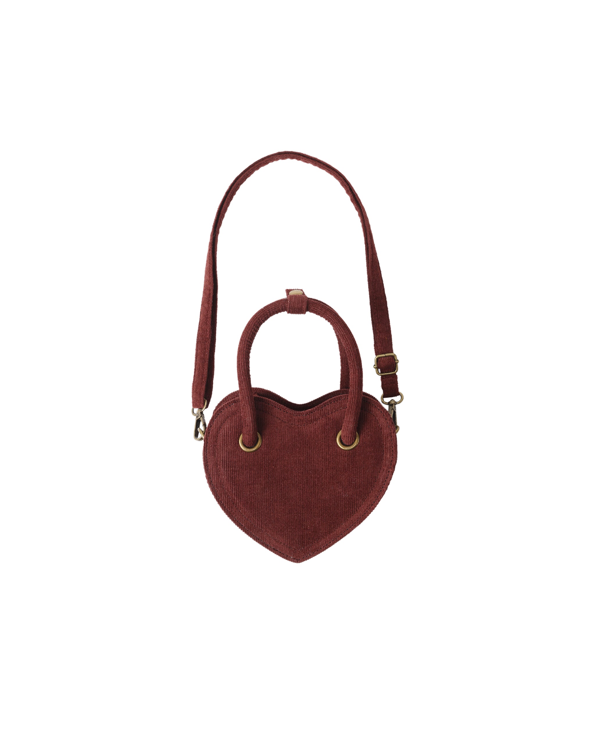 Rylee + Cru Heart Purse - Burgundy