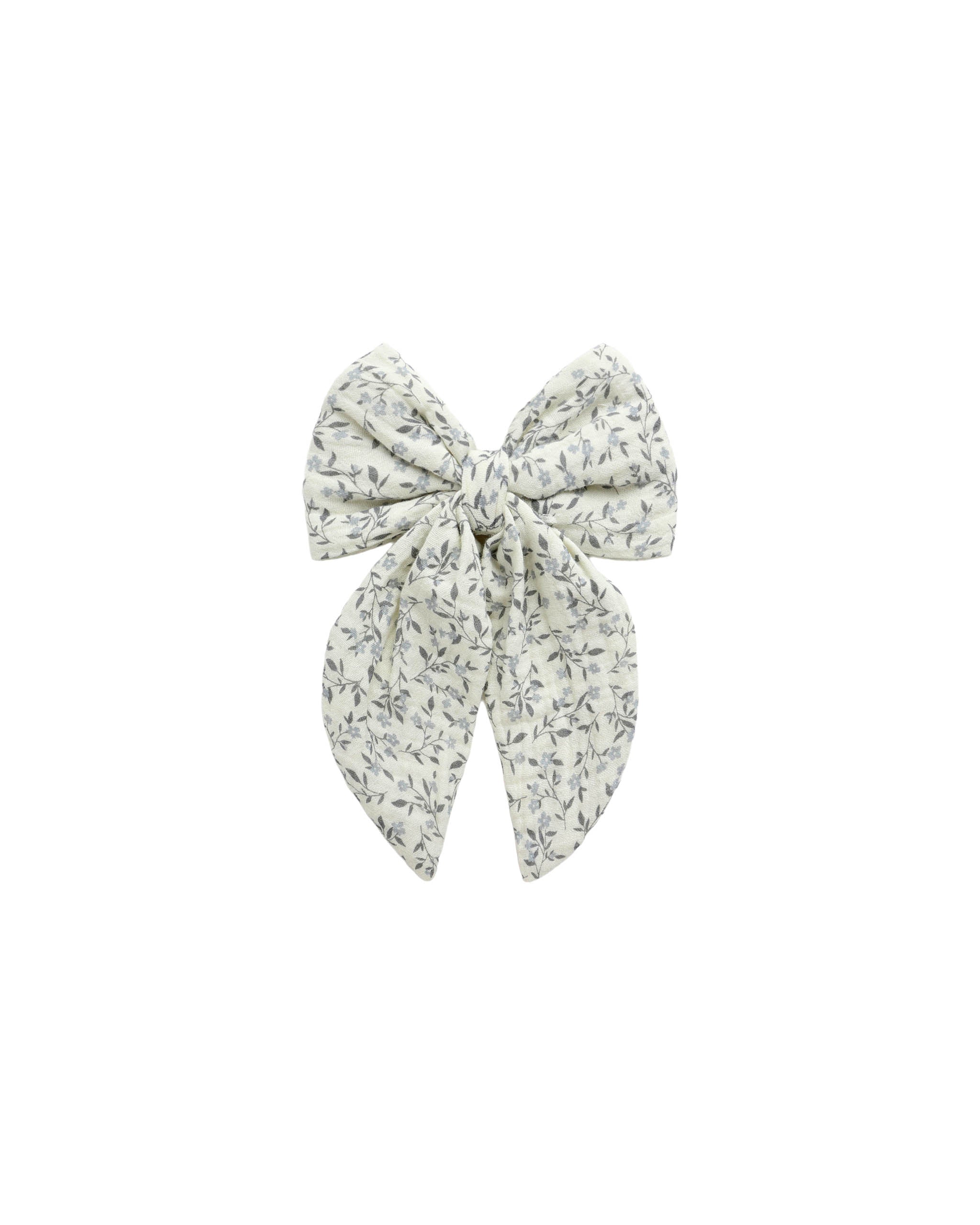Rylee + Cru Oversized Bow - Blue Vines