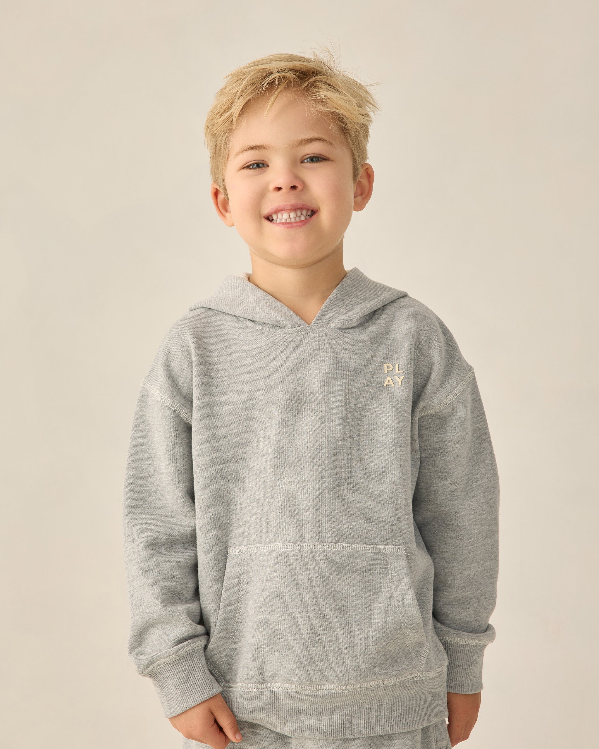 Rylee + Cru Play X Play Coast Hoodie - Heathered Grey